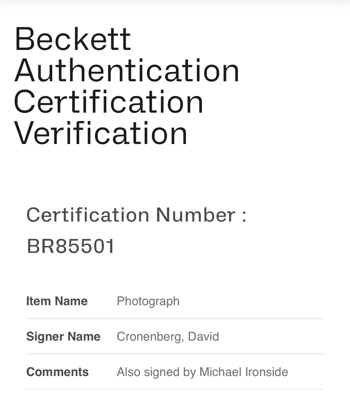 David Cronenbrg — DAVID CRONENBERG SIGNED AUTOGRAPH SCANNERS 12X18 PHOTO BECKETT BR85501, изображение 4