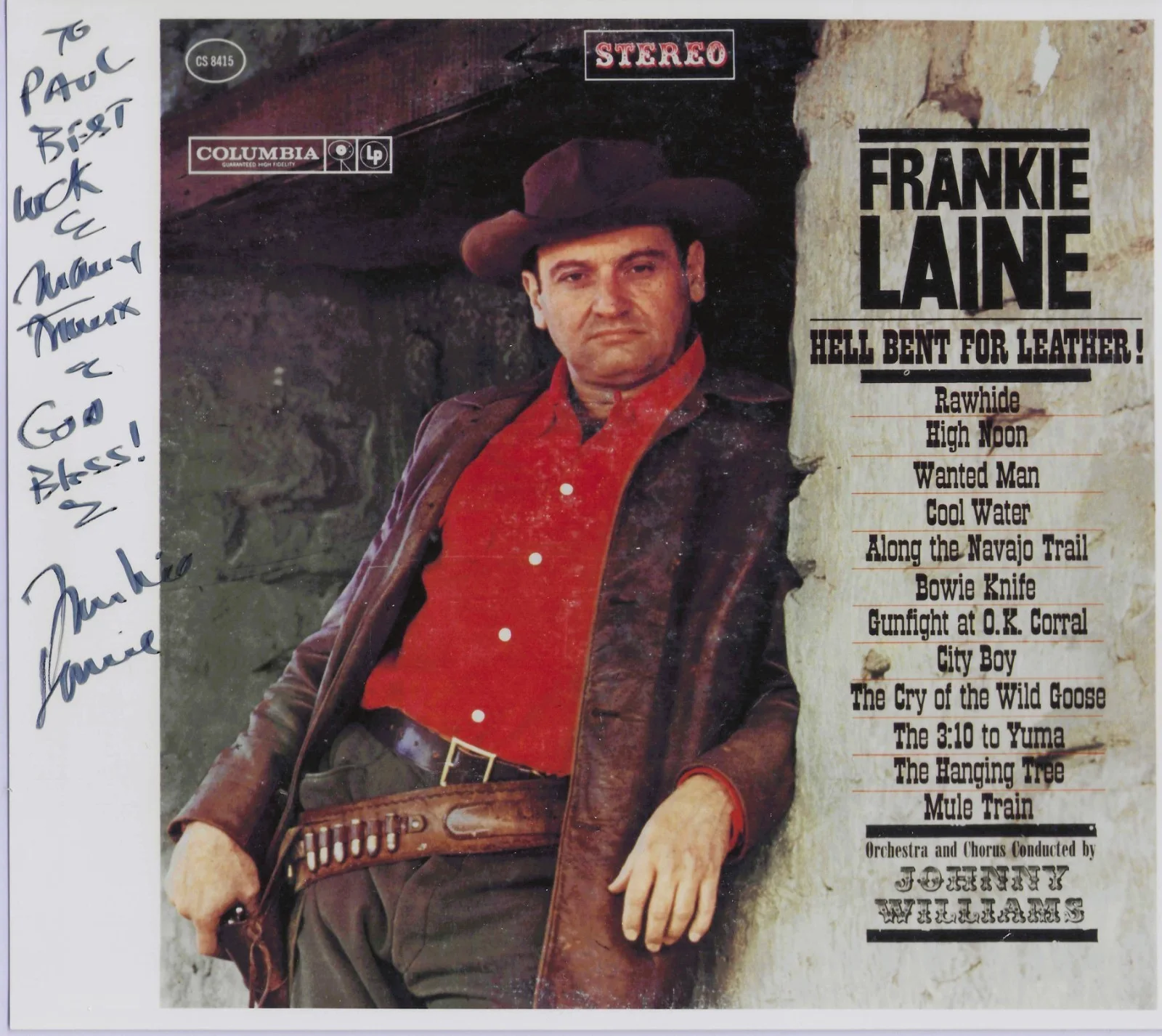 2 items FRANKIE LAINE & CRYSTAL GAYLE signed 8x10 pic & 8½ x 6 concert flyer COA, изображение 2