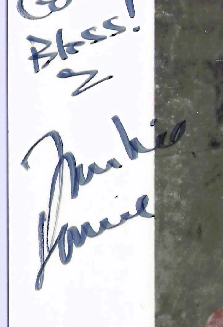 2 items FRANKIE LAINE & CRYSTAL GAYLE signed 8x10 pic & 8½ x 6 concert flyer COA, изображение 3
