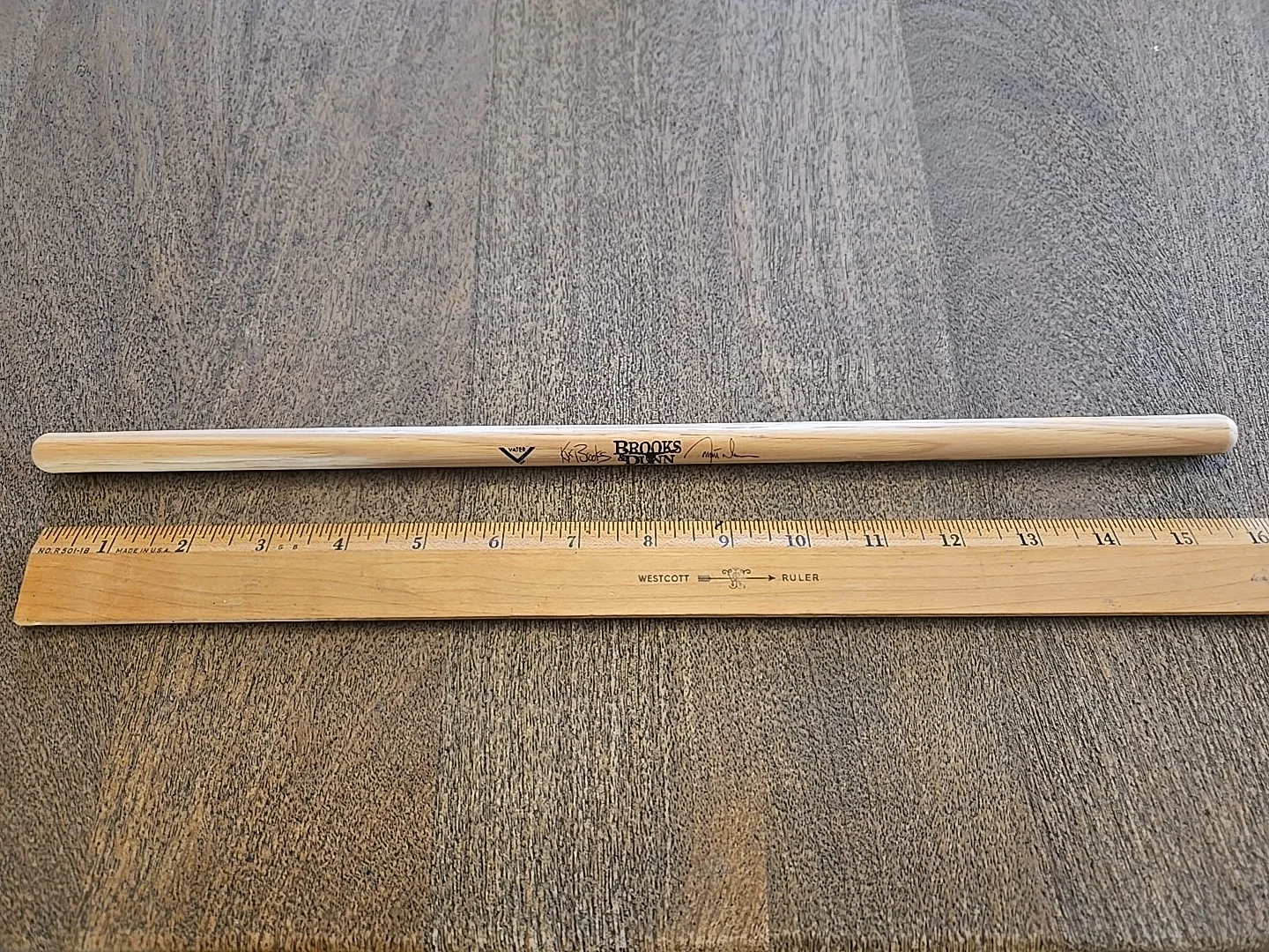 BROOKS & DUNN Authentic Concert Signature Drum Stick Country See Pics And Descri, изображение 5