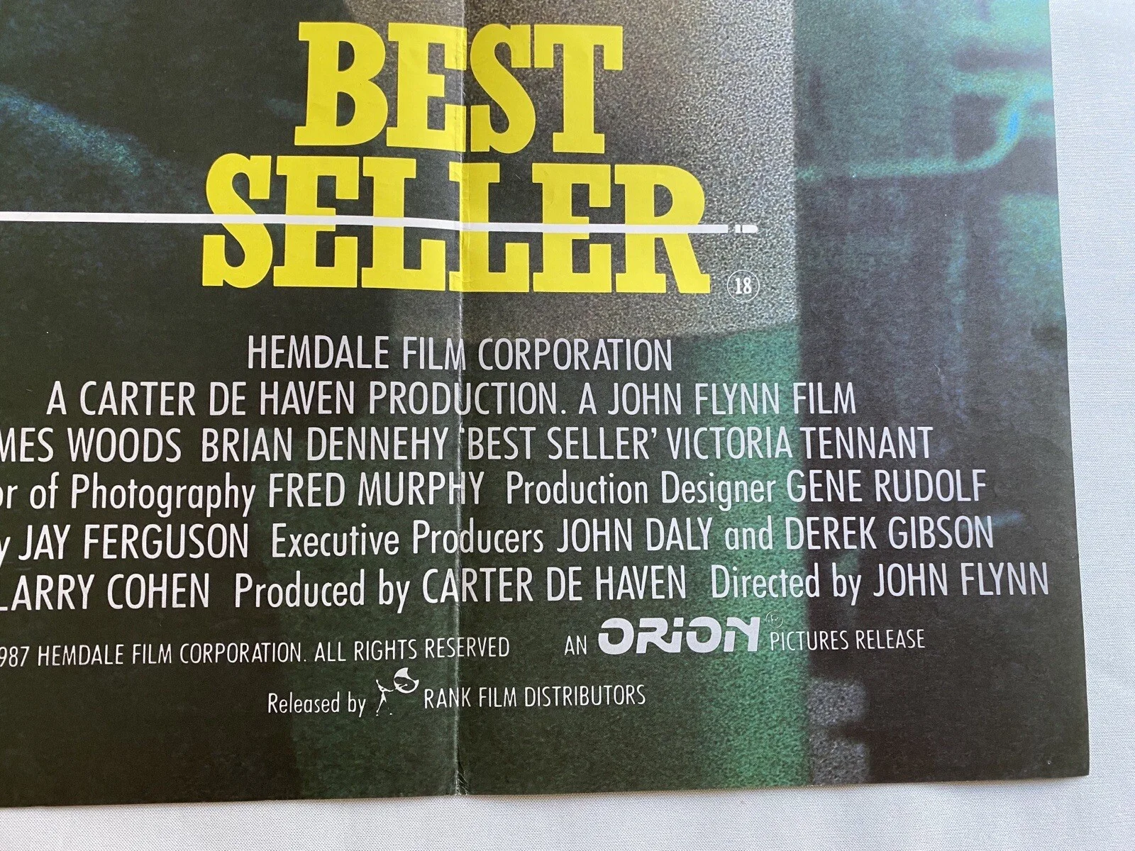BEST SELLER UK QUAD (30"x 40") ORIGINAL VINTAGE POSTER 1987 WOODS, изображение 3