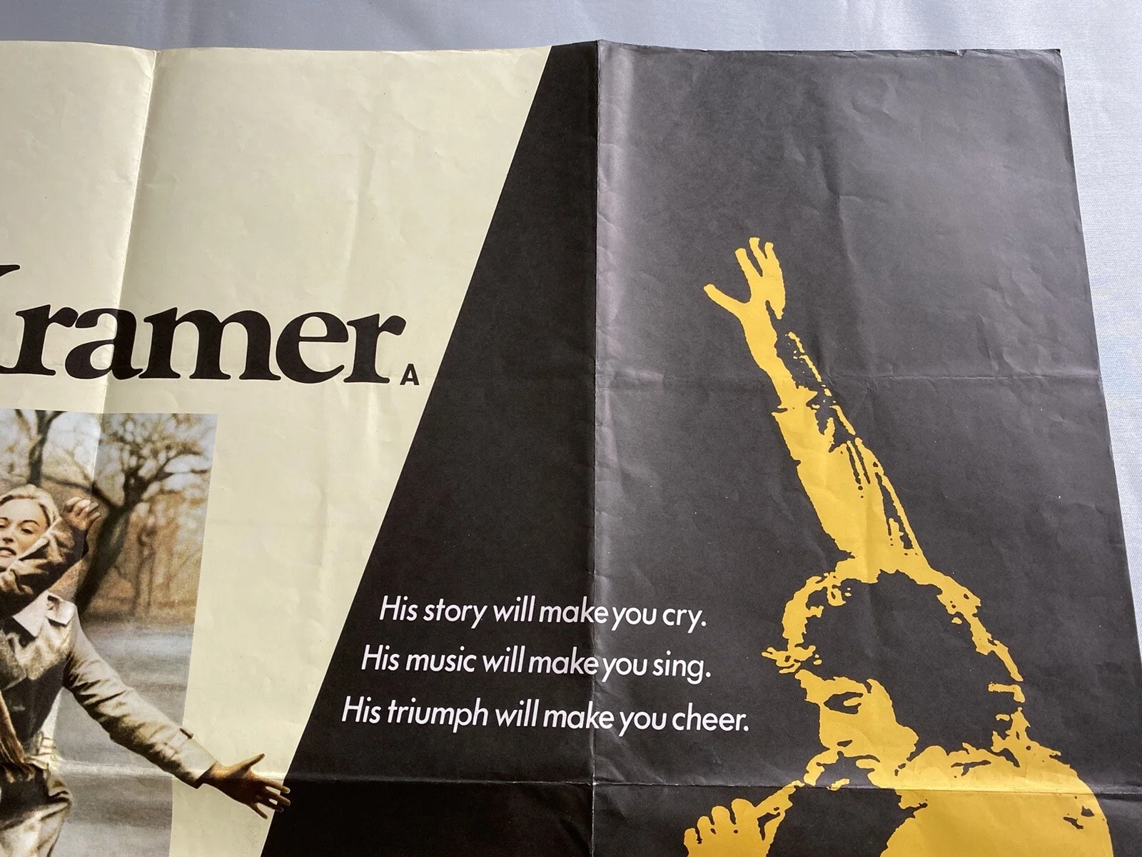 KRAMER V KRAMER / JAZZ SINGER QUAD (30"x 40") ORIGINAL VINTAGE CINEMA POSTER, image 4