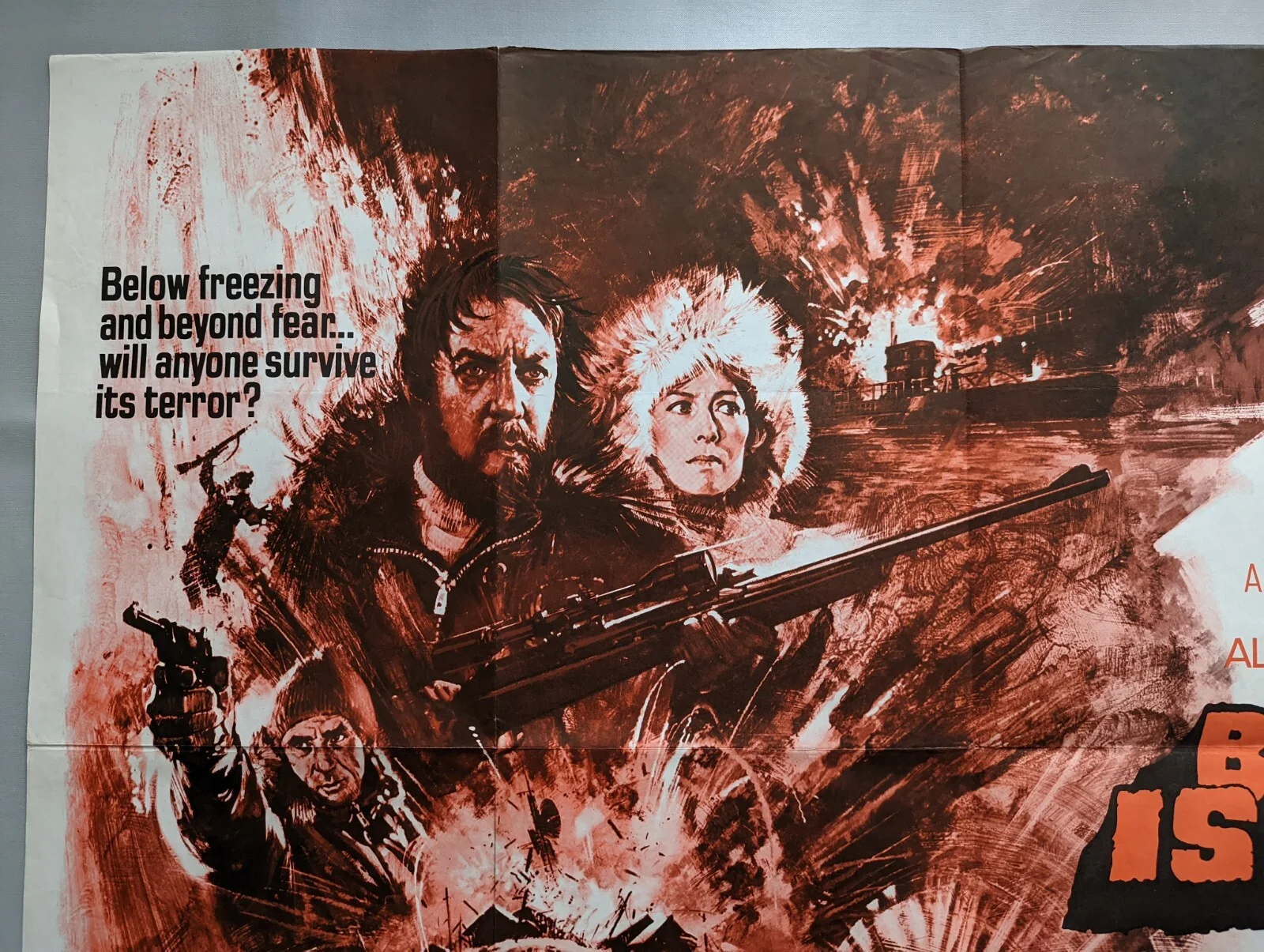 BEAR ISLAND Hell Frozen Over 1979 ORIGINAL UK QUAD FILM POSTERS, изображение 2