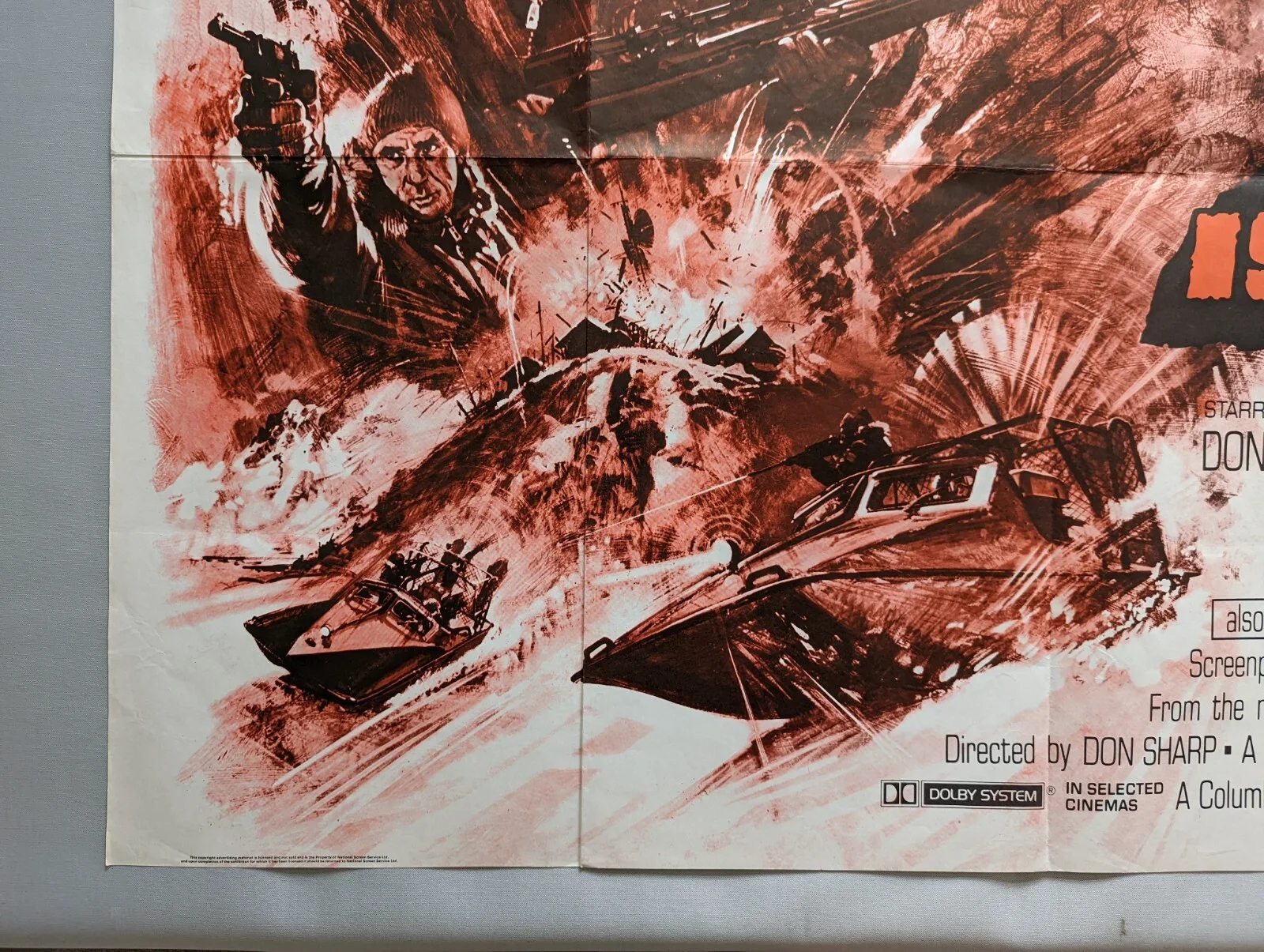 BEAR ISLAND Hell Frozen Over 1979 ORIGINAL UK QUAD FILM POSTERS, изображение 3