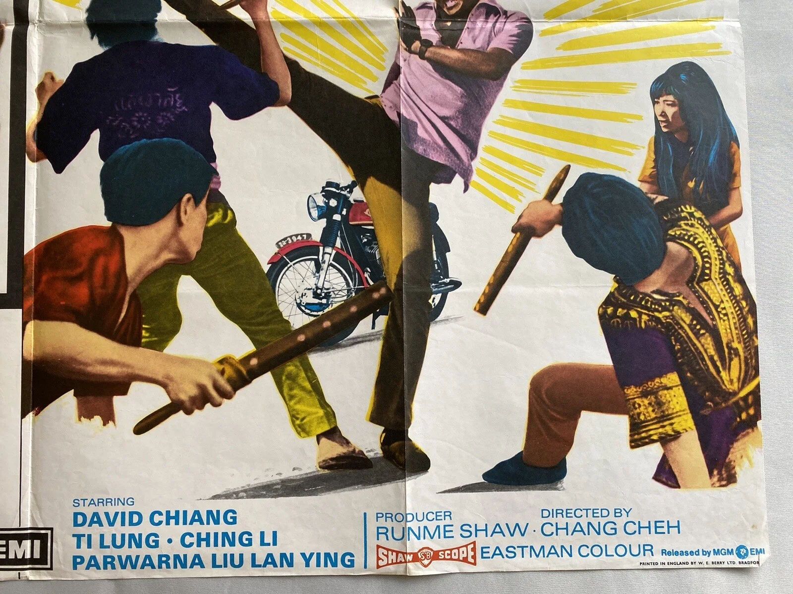 MAN AT THE TOP / CHINESE CONNECTION - UK QUAD (30"x 40") ORIGINAL CINEMA POSTER, изображение 3