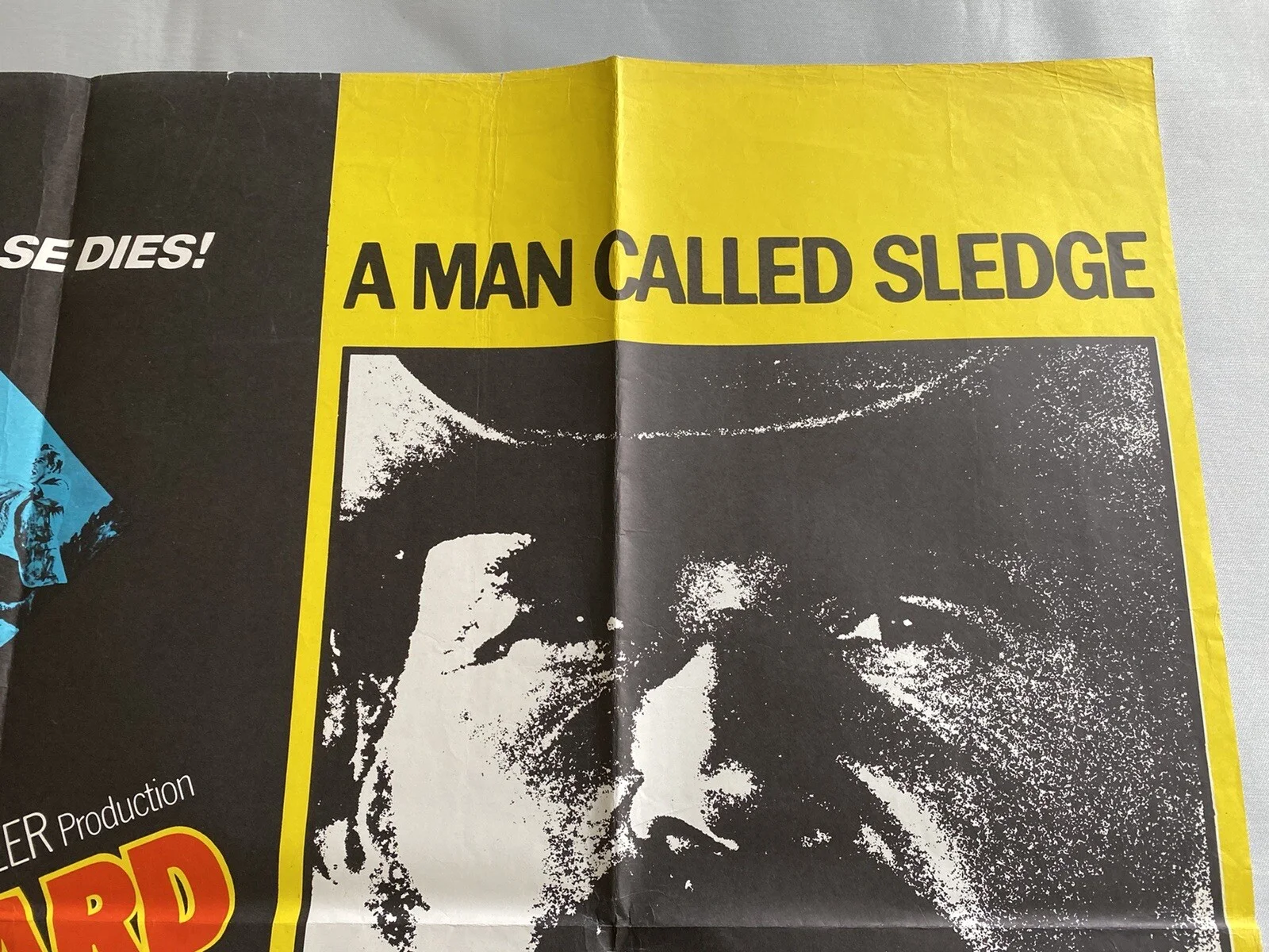 THE EXECUTIONER / SLEDGE - DOUBLE BILL UK QUAD (30"x 40") ORIGINAL CINEMA POSTER, image 2