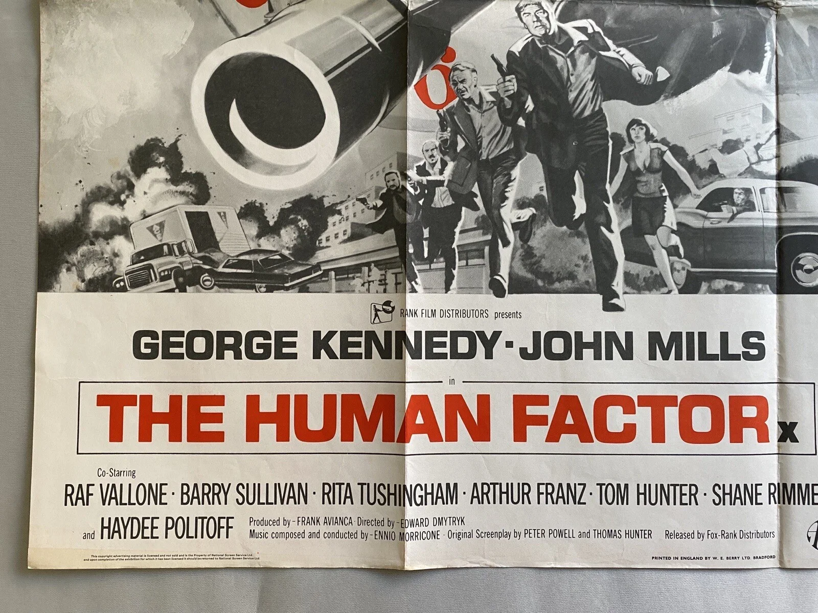 THE HUMAN FACTOR / SWORDSMAN - UK QUAD DOUBLE (30"x 40") ORIGINAL CINEMA POSTER, изображение 4
