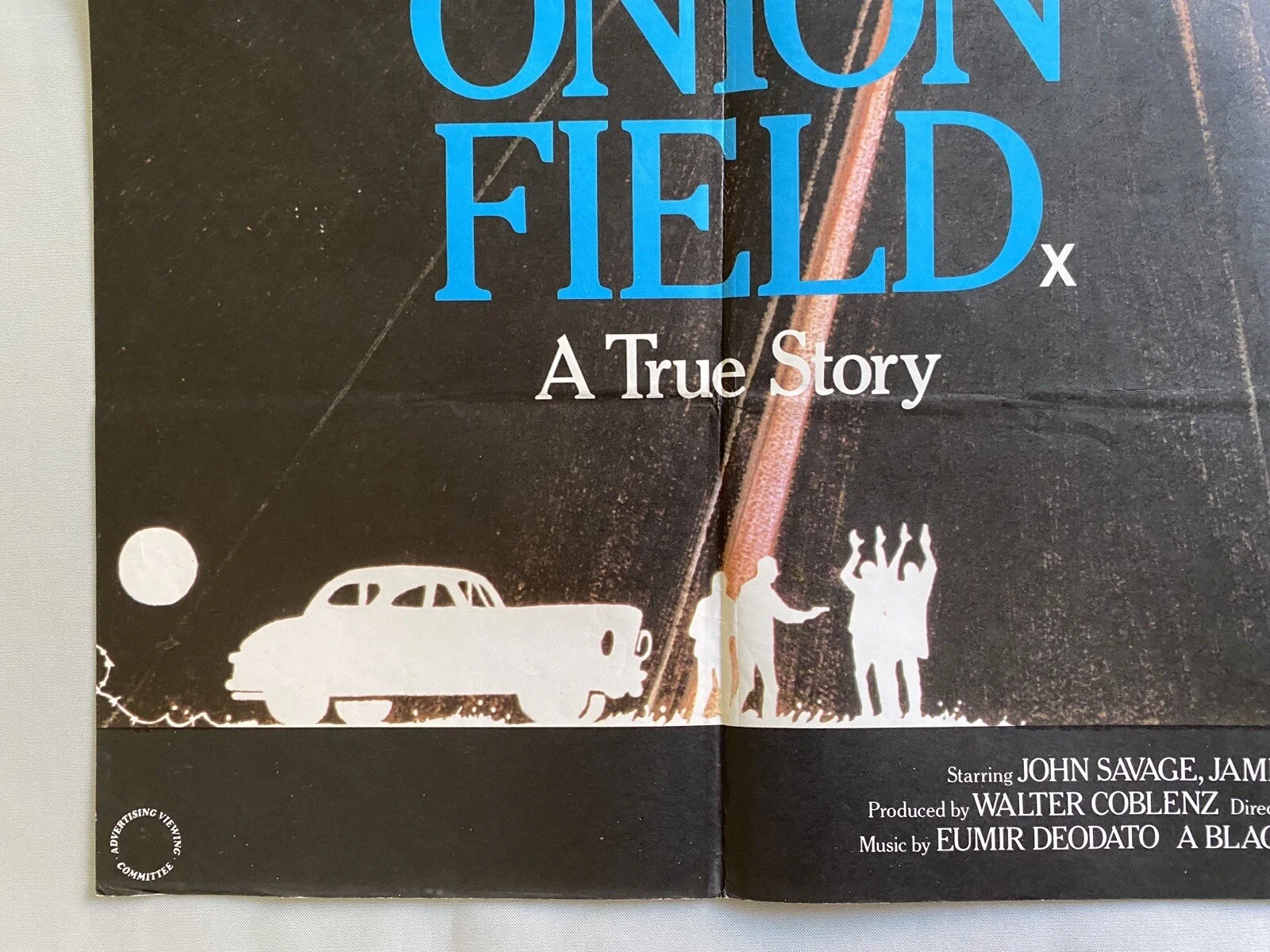 THE ONION FIELD - UK QUAD (30"x 40") ORIGINAL VINTAGE CINEMA POSTER 1979 WOODS, изображение 3