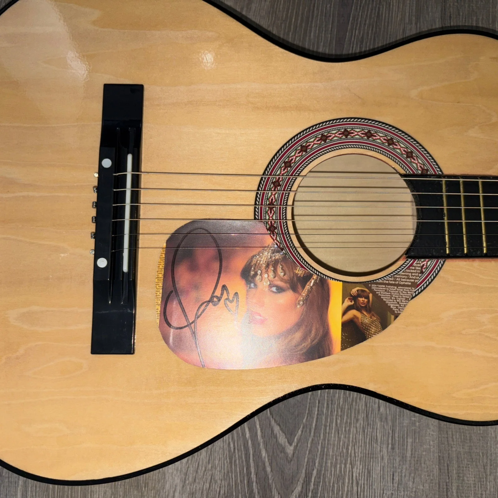 Taylor Swift Signed Hand Signed Acoustic Guitar COA, image 4
