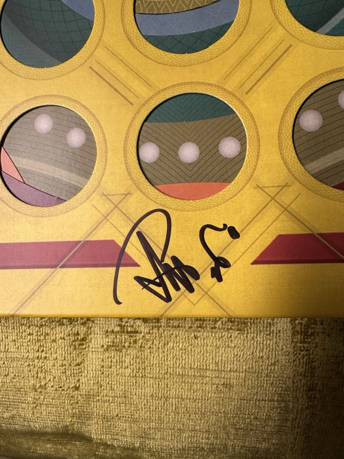 Trey Anastasio (of Phish) Signed Paper Wheels Record Album LP Colored Vinyl, изображение 2