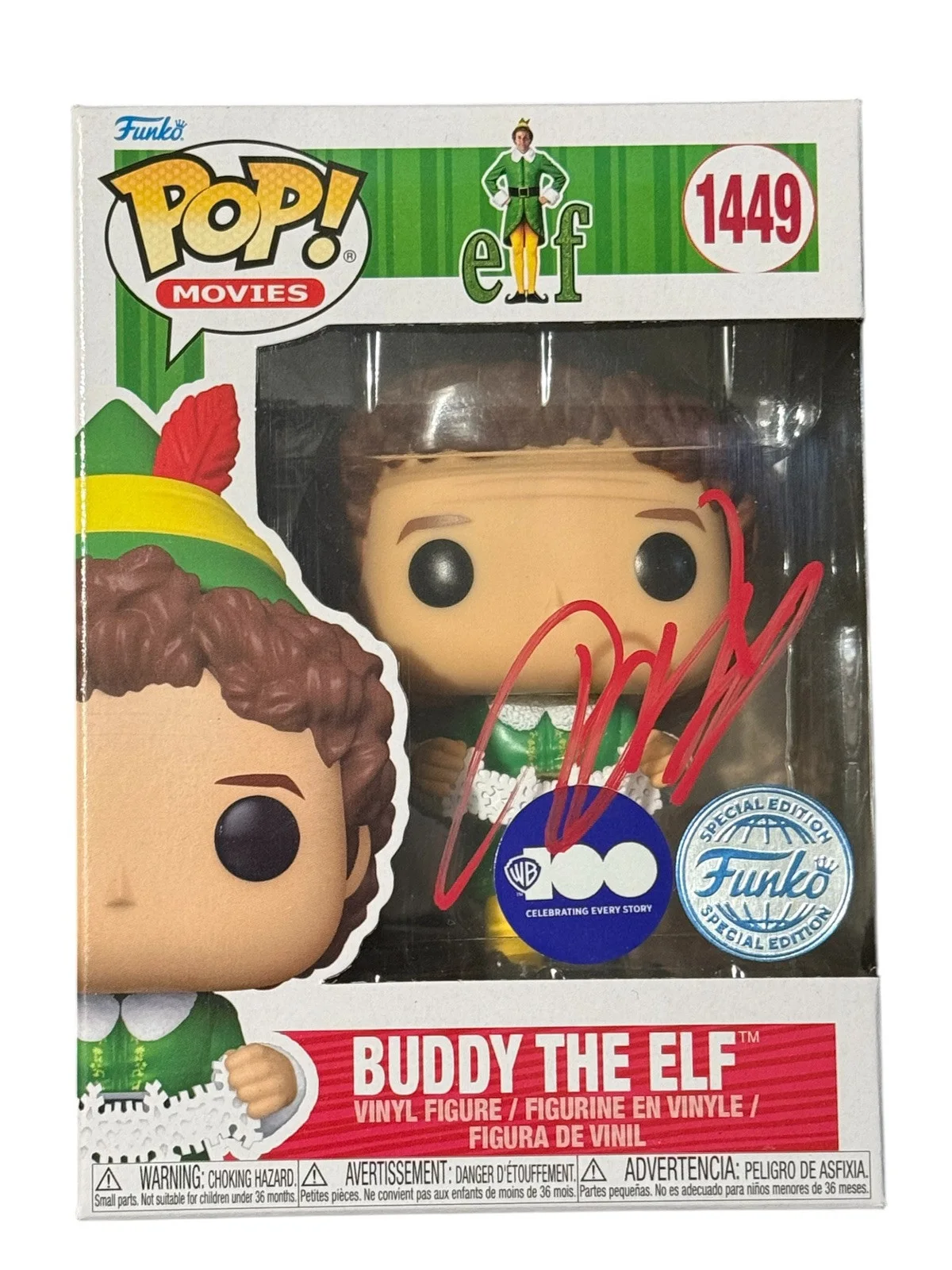 Will Ferrell — WILL FERRELL SIGNED AUTOGRAPH BUDDY ELF FUNKO #1449 BECKETT COA BQ97086, изображение 2