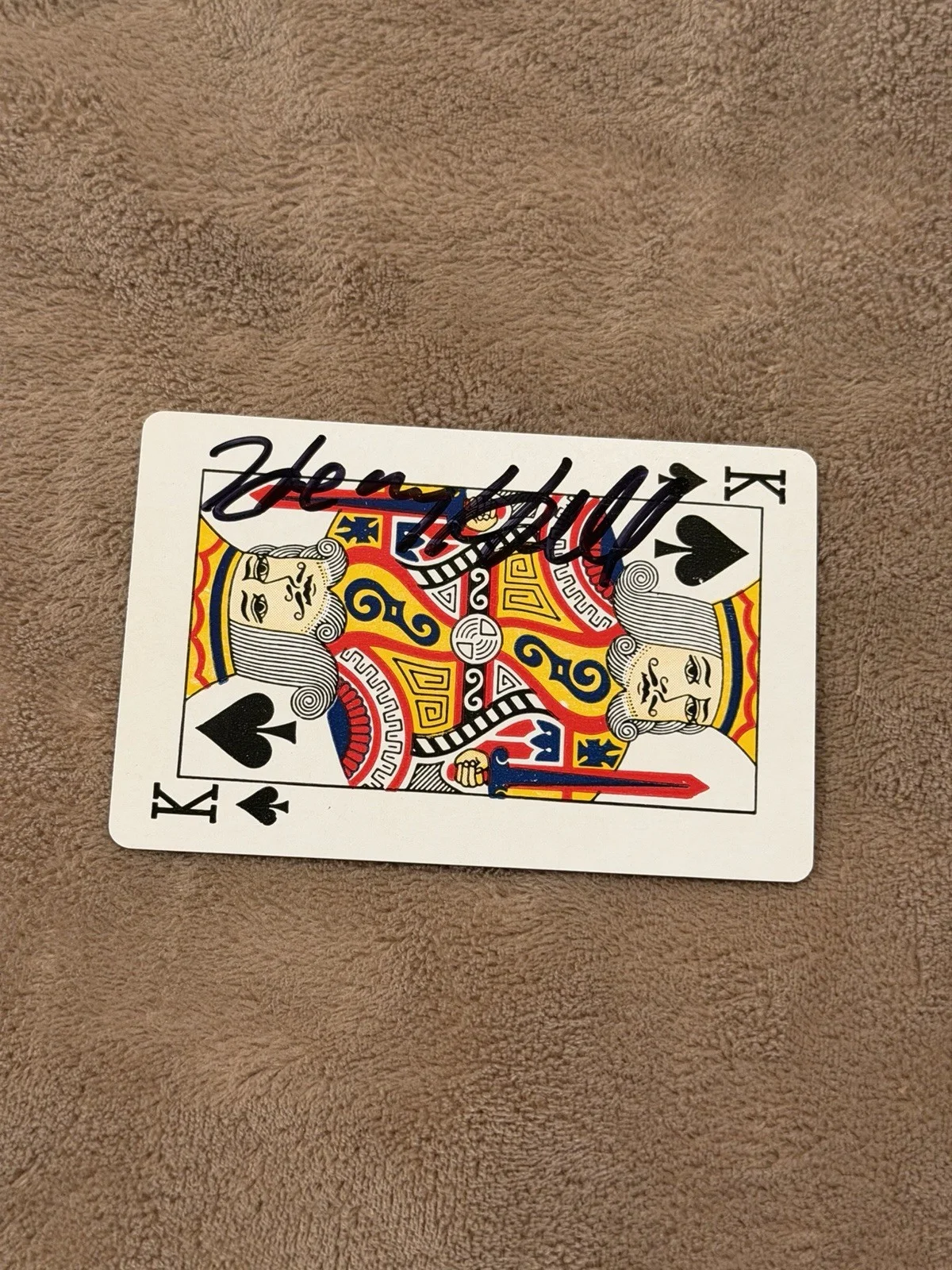 Henry Hill Signed Playing Card BAS Autograph Authentic Sexy Lady Goodfellas, image 2