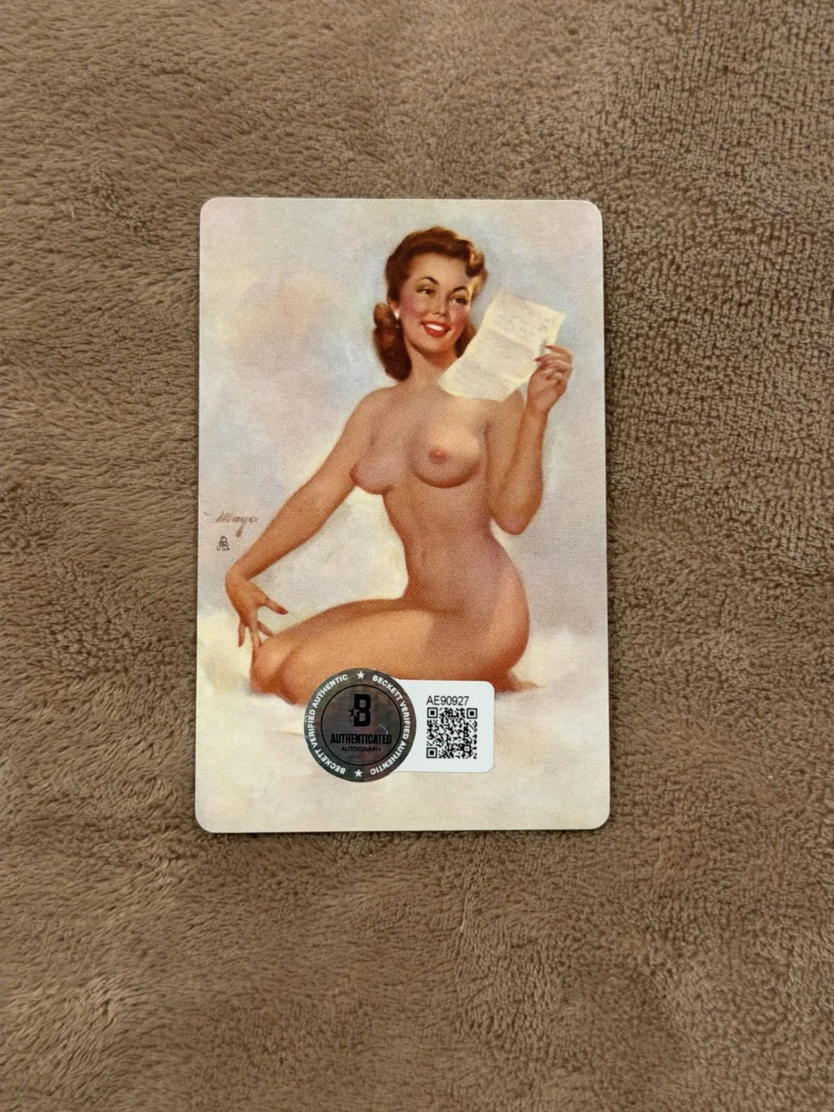 Henry Hill Signed Playing Card BAS Autograph Authentic Sexy Lady Goodfellas, image 3