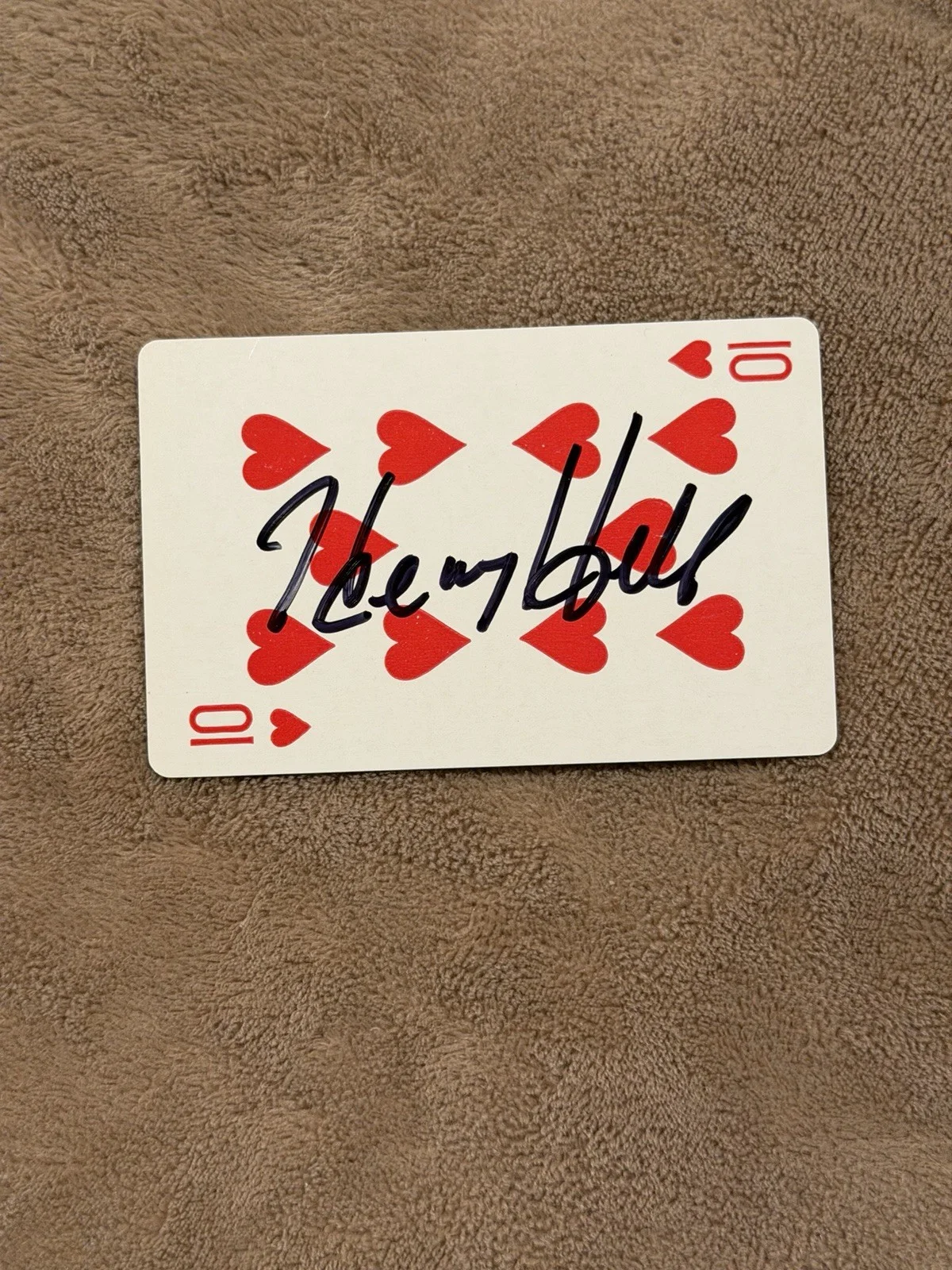 Henry Hill Signed Playing Card BAS Autograph Authentic Sexy Lady Goodfellas, image 2