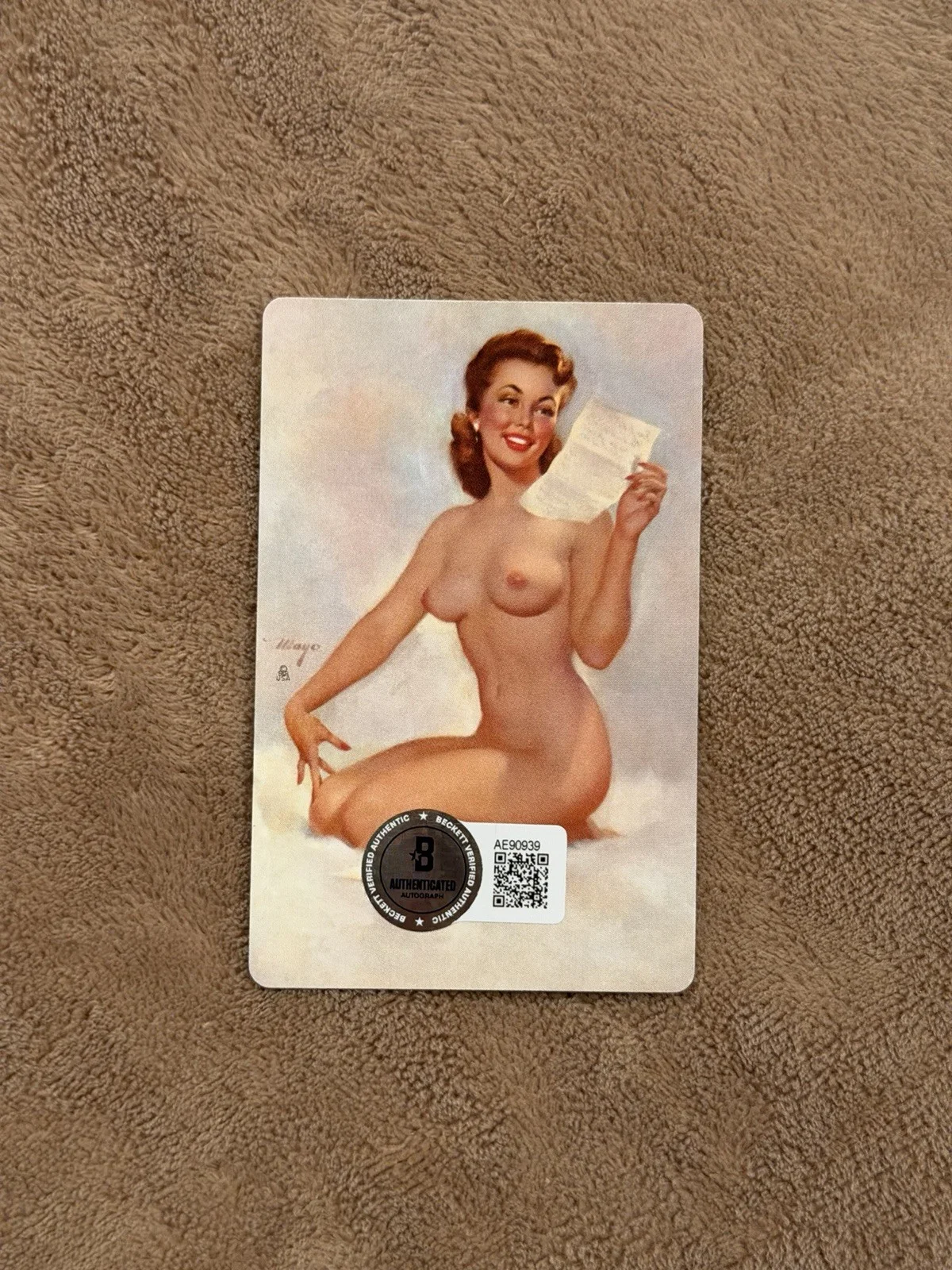 Henry Hill Signed Playing Card BAS Autograph Authentic Sexy Lady Goodfellas, image 3
