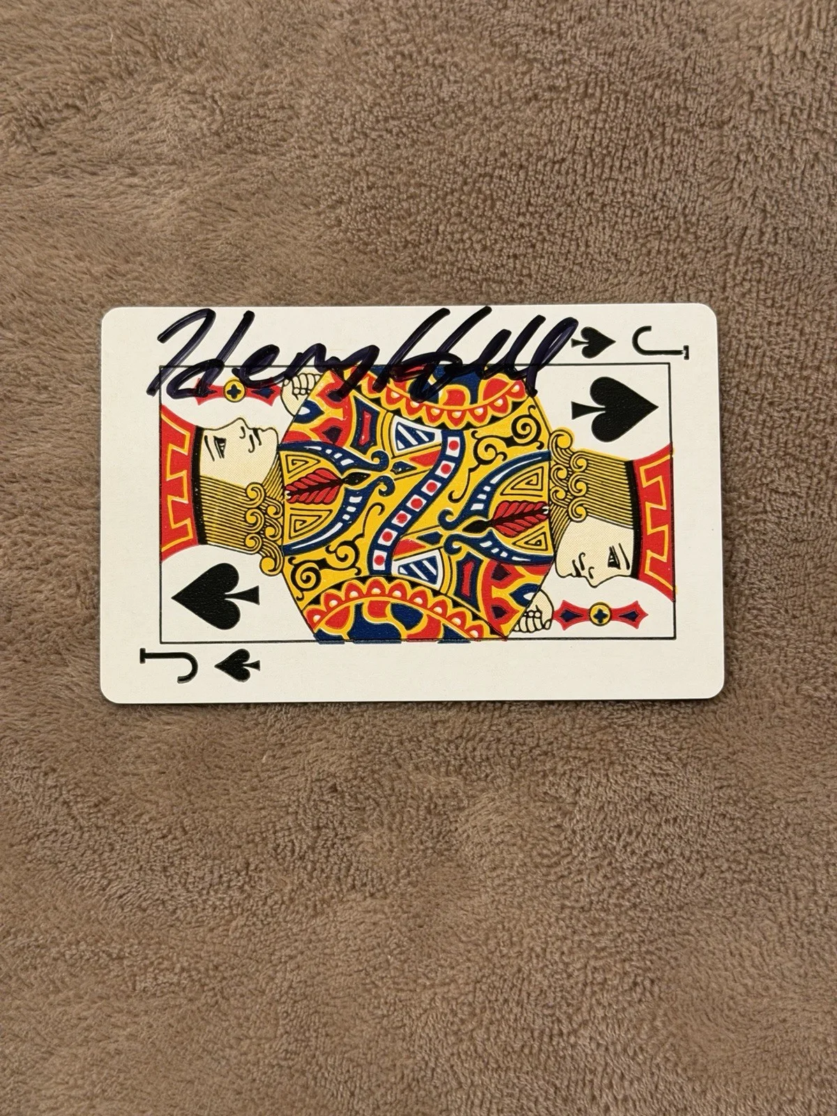 Henry Hill Signed Playing Card BAS Autograph Authentic Sexy Lady Goodfellas, image 2