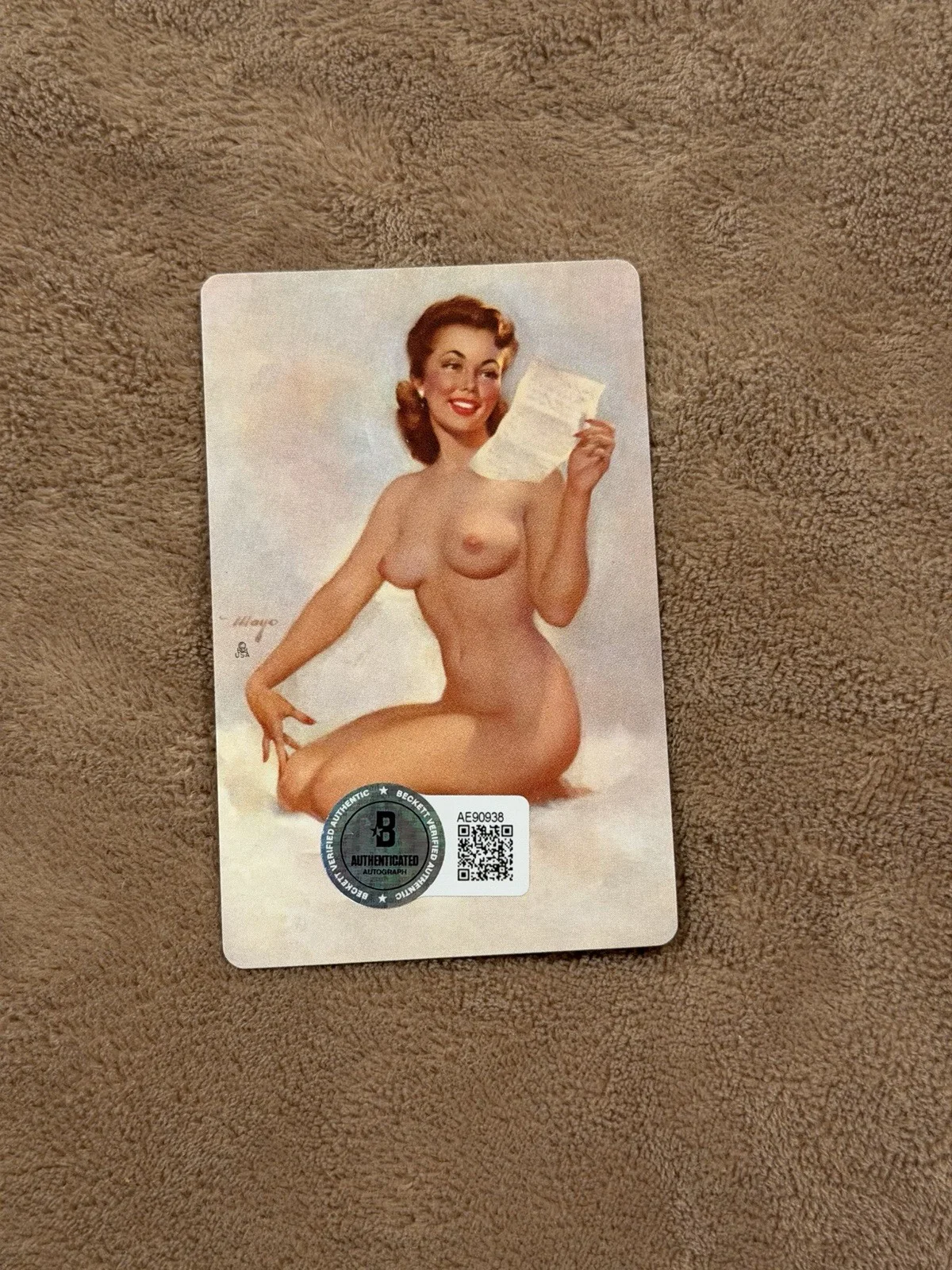 Henry Hill Signed Playing Card BAS Autograph Authentic Sexy Lady Goodfellas, image 3