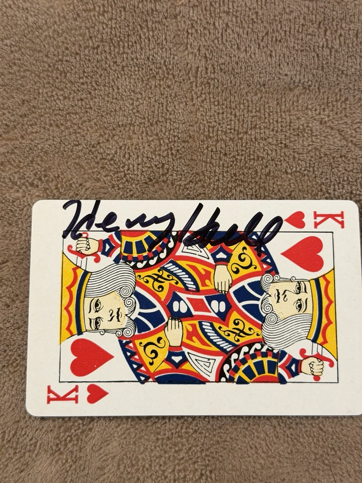 Henry Hill Signed Playing Card BAS Autograph Authentic Sexy Lady Goodfellas, image 2