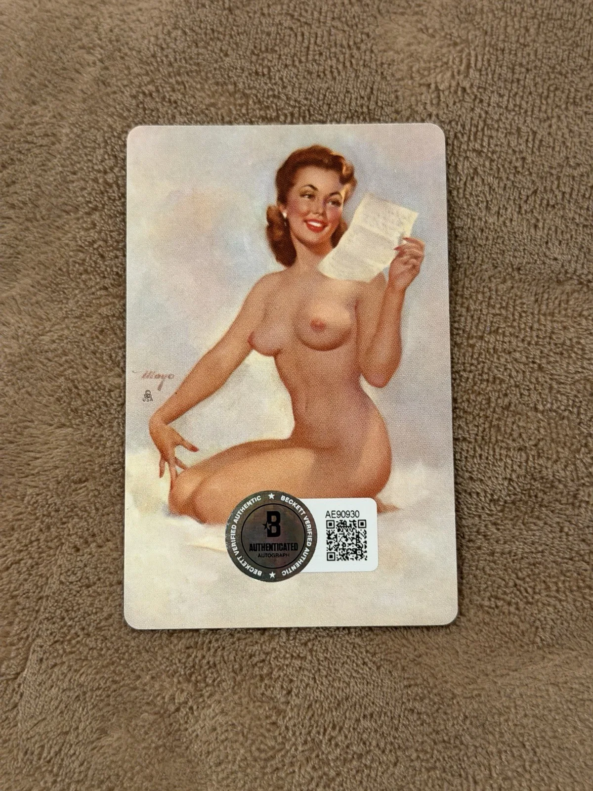 Henry Hill Signed Playing Card BAS Autograph Authentic Sexy Lady Goodfellas, image 3