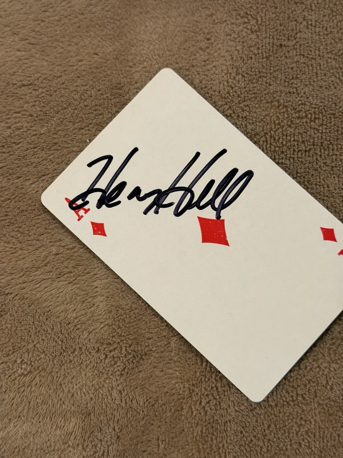 Henry Hill Signed Playing Card BAS Autograph Authentic Sexy Lady Goodfellas, image 2