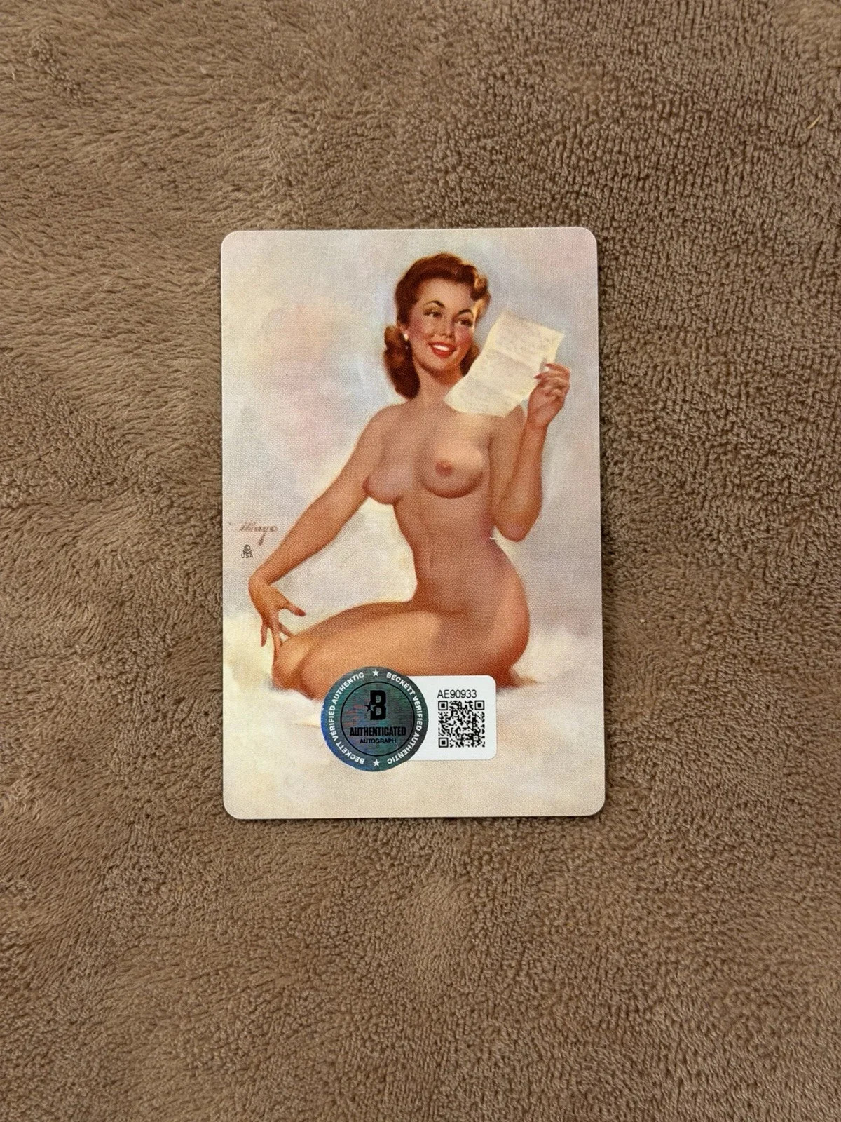 Henry Hill Signed Playing Card BAS Autograph Authentic Sexy Lady Goodfellas, image 3