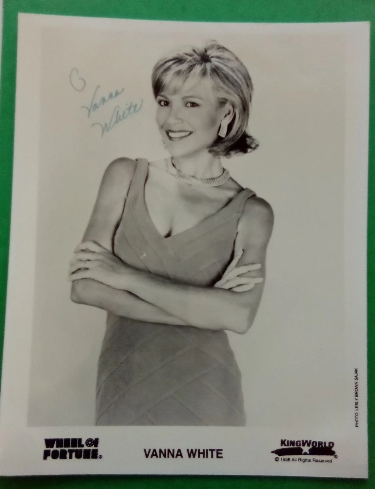 Vanna White — VANNA WHITE Authentic Autographed 8 x 10 Photo Wheel of Fortune