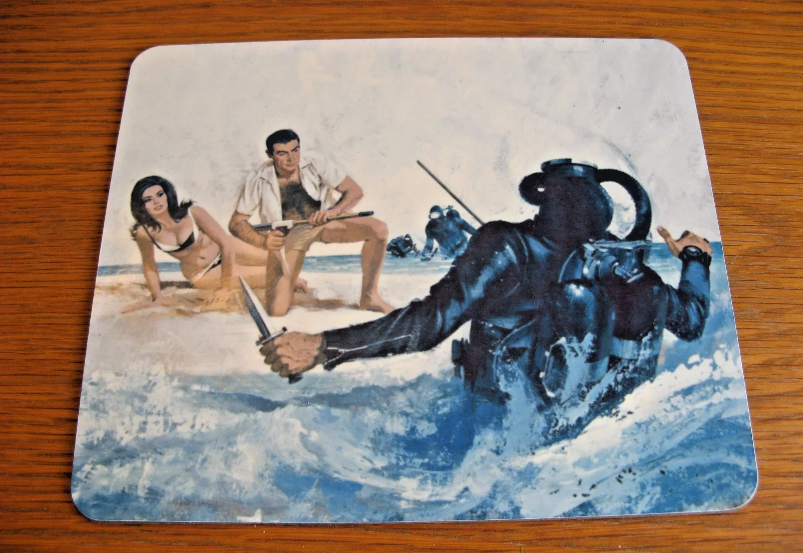 Rare James Bond Sean Connery Thunderball Set of 6 Place Mats - 23 X 19 cm, изображение 4