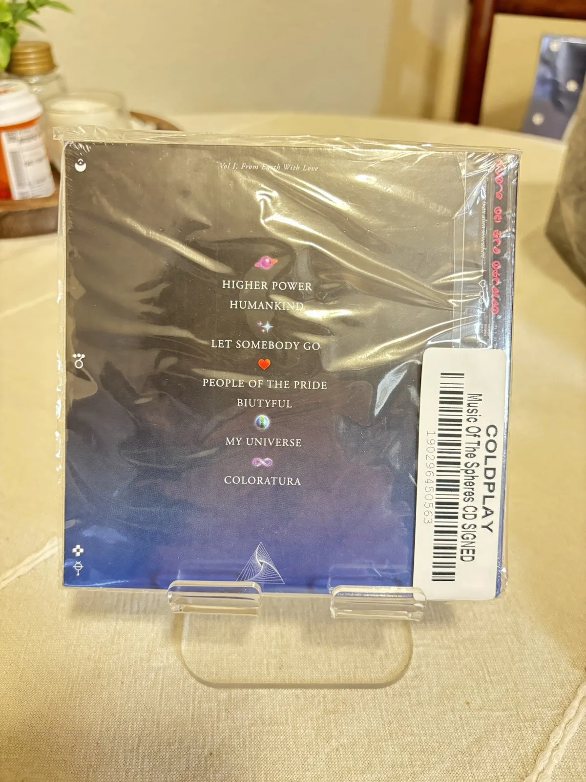 SEALED/SIGNED Coldplay Music of the Spheres CD/Art Card NEW Autographed, изображение 2