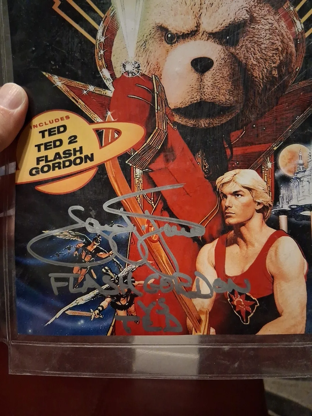 Signed Ted Vs Flash Gordon 8×10 Photo 8x10 Autographed Wa454564, изображение 5