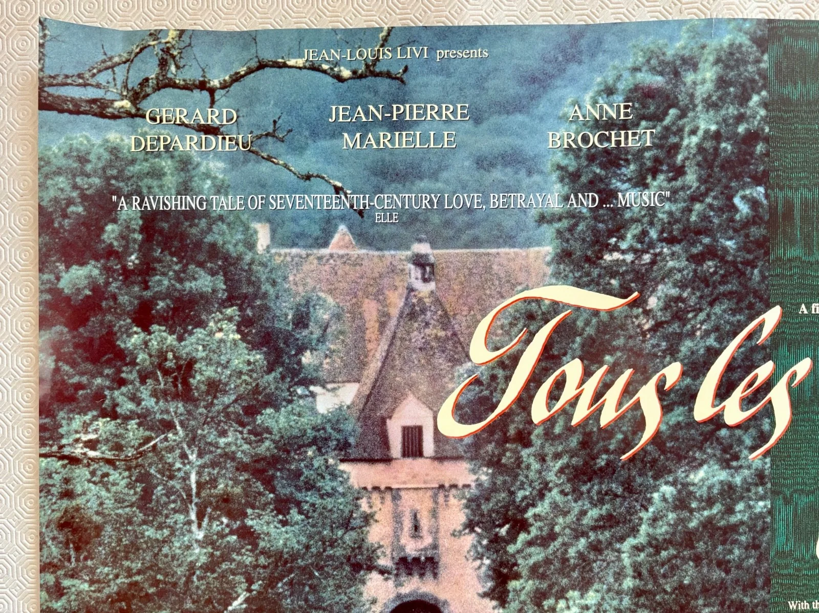 Tous Les Matins Du Monde Original 1991 Quad Poster Anne Brochet, изображение 5