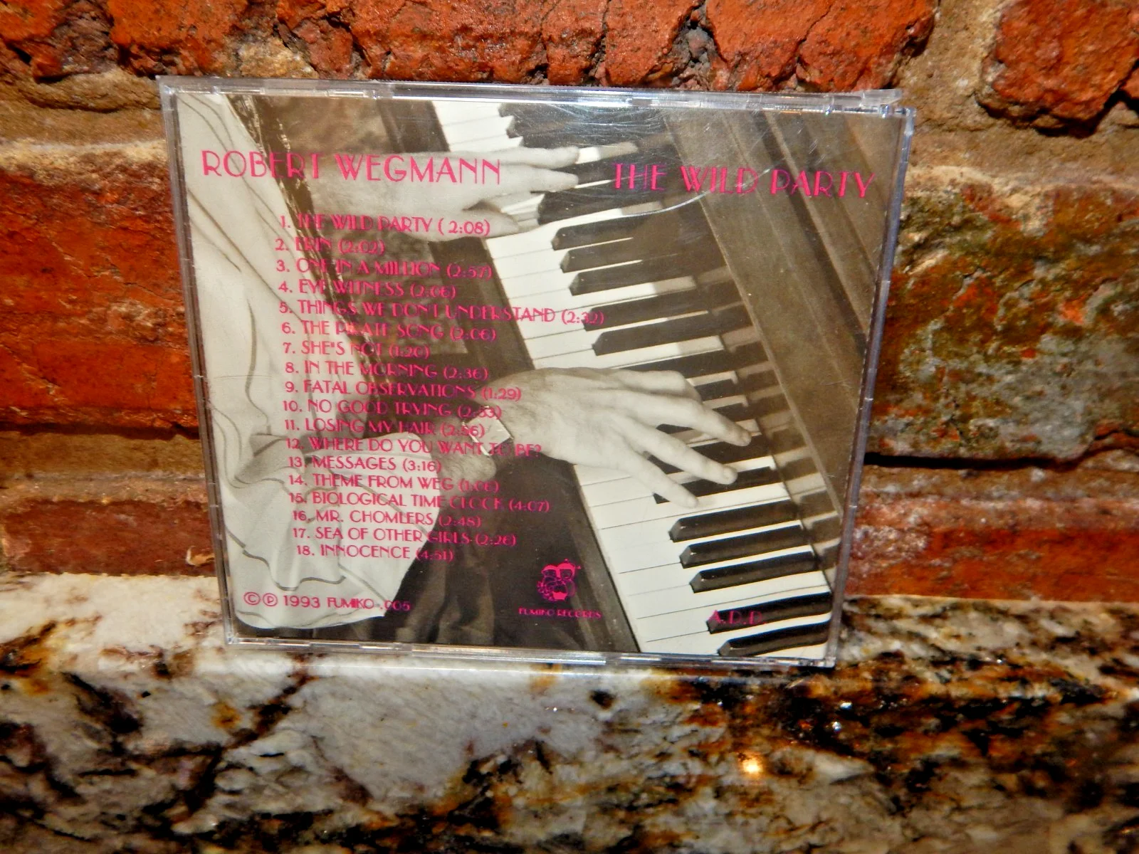 Robert Wegmann CD - The Wild Party - SIGNED AUTOGRAPHED, image 3