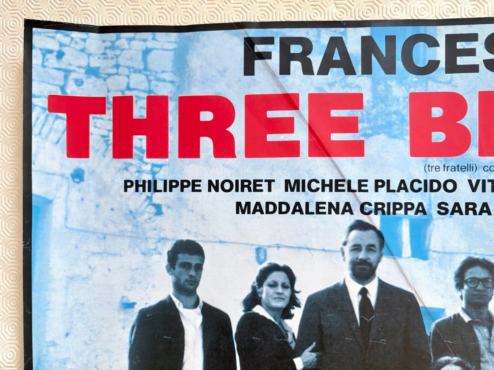 Three Brothers Original 1981 Quad Poster Francesco Rosi Philippe Noiret, изображение 5