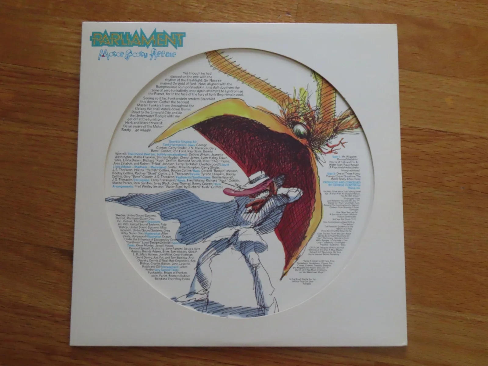GEORGE CLINTON of FUNKADELIC signed "Motor Booty Affair" P Record JSA PARLIAMENT, изображение 5