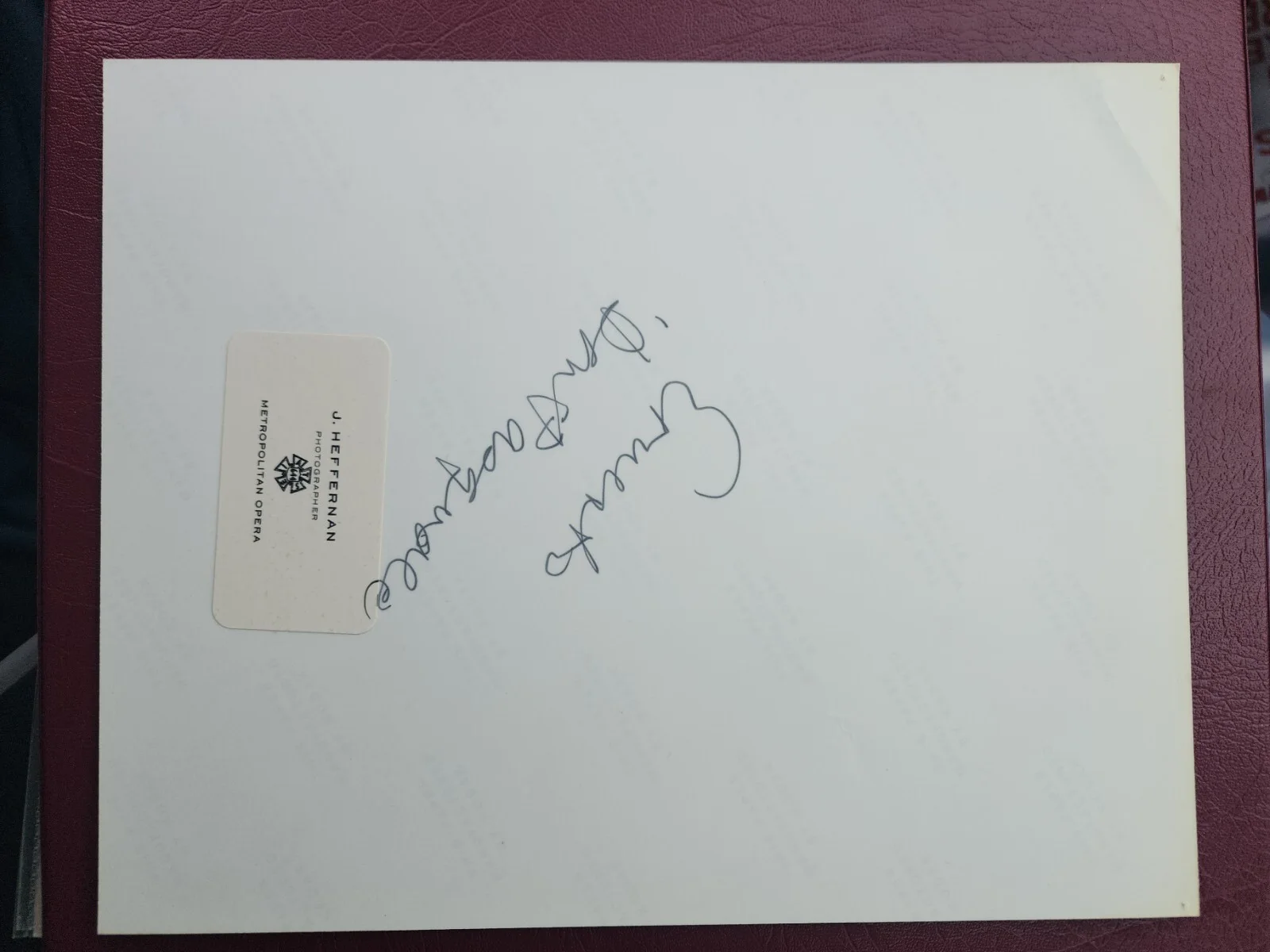 Autograph Nicolai Gedda Swedish Opera Singer signed photo, image 3