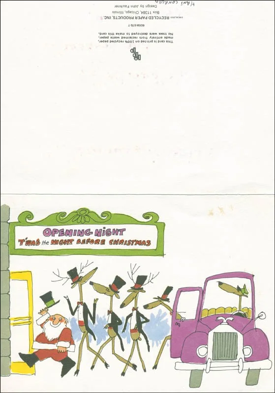 Hans Conried — HANS CONRIED - CHRISTMAS / HOLIDAY CARD SIGNED, image 2