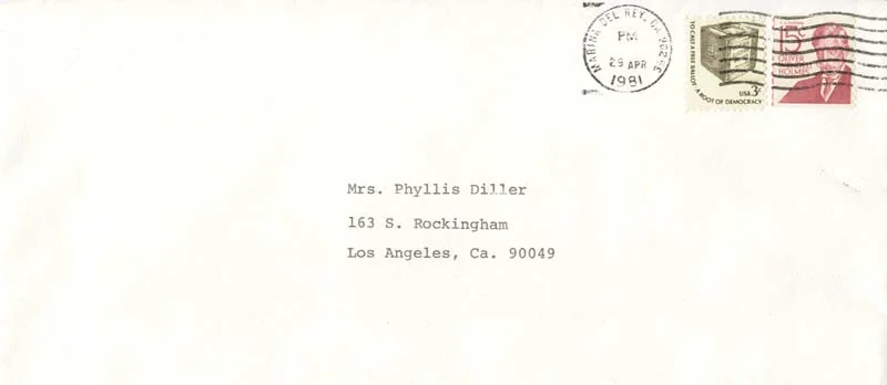 Mary Ann Mobley — MARY ANN MOBLEY - TYPED LETTER SIGNED 04/28/1981, image 2