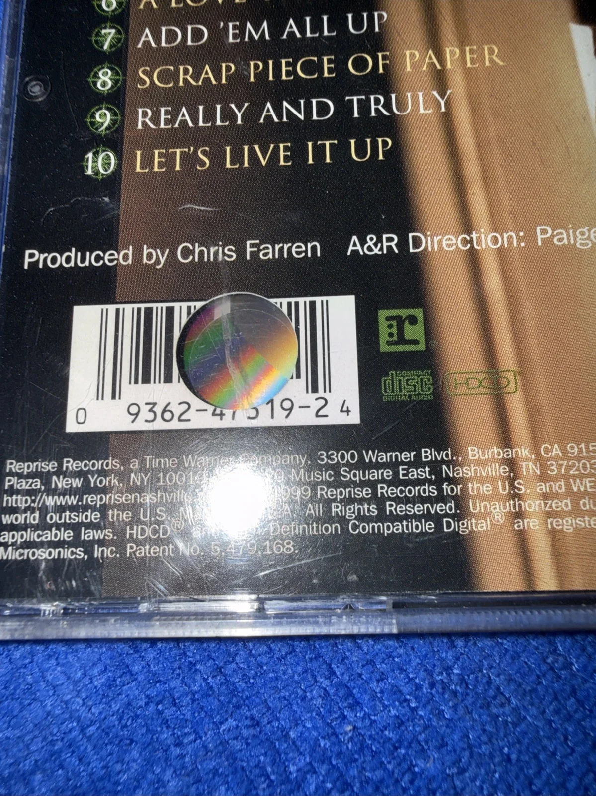 Paul Brandt ‎– That's The Truth (CD, 1999, Reprise) Autographed Rare Memorabilia, изображение 4