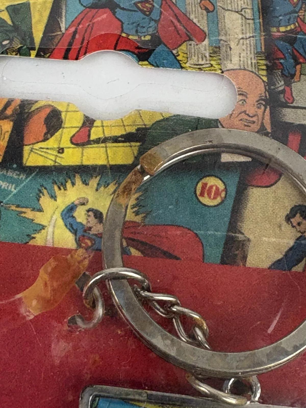 Superman DC Comics Metal Enamel Keyring New Sealed Please Read Description, image 3