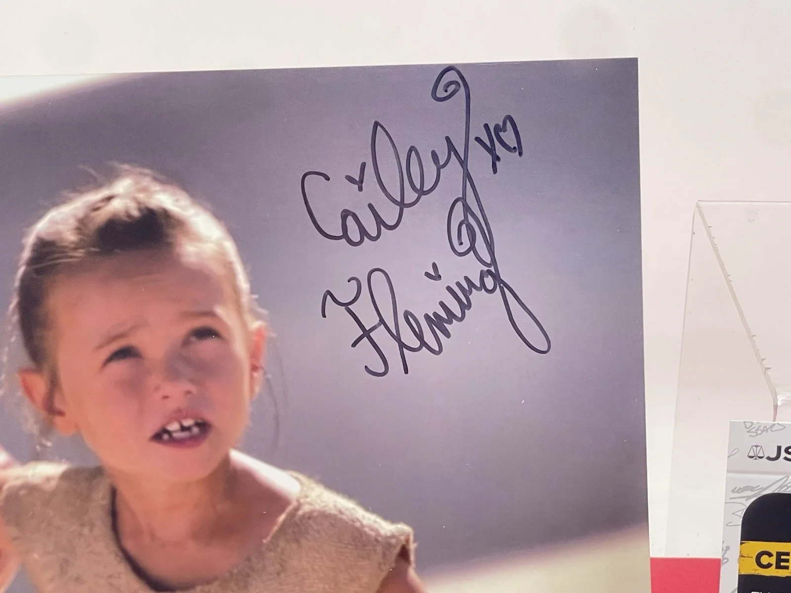Star Wars ROS young Rey - Cailey Fleming Hand Signed 8x10 JSA Certified (#5), image 2