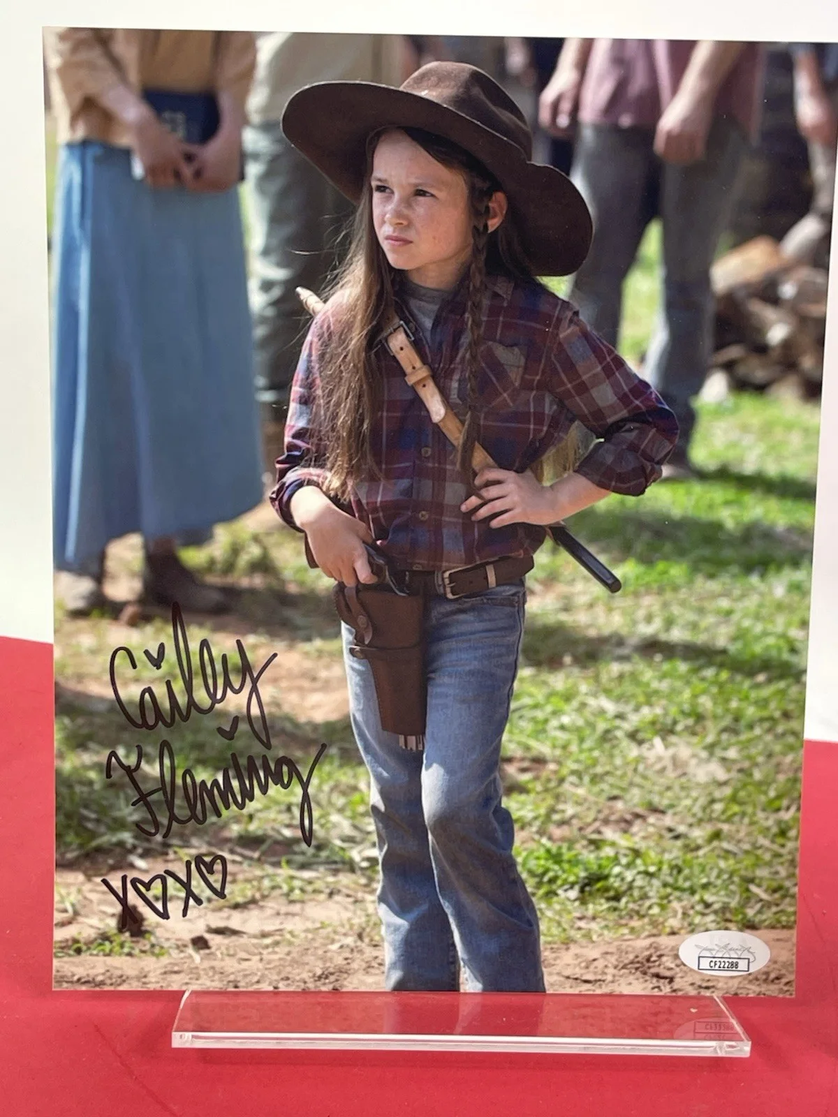 Walking Dead Cailey Fleming Hand Signed 8x10 JSA Certified (#4), image 2