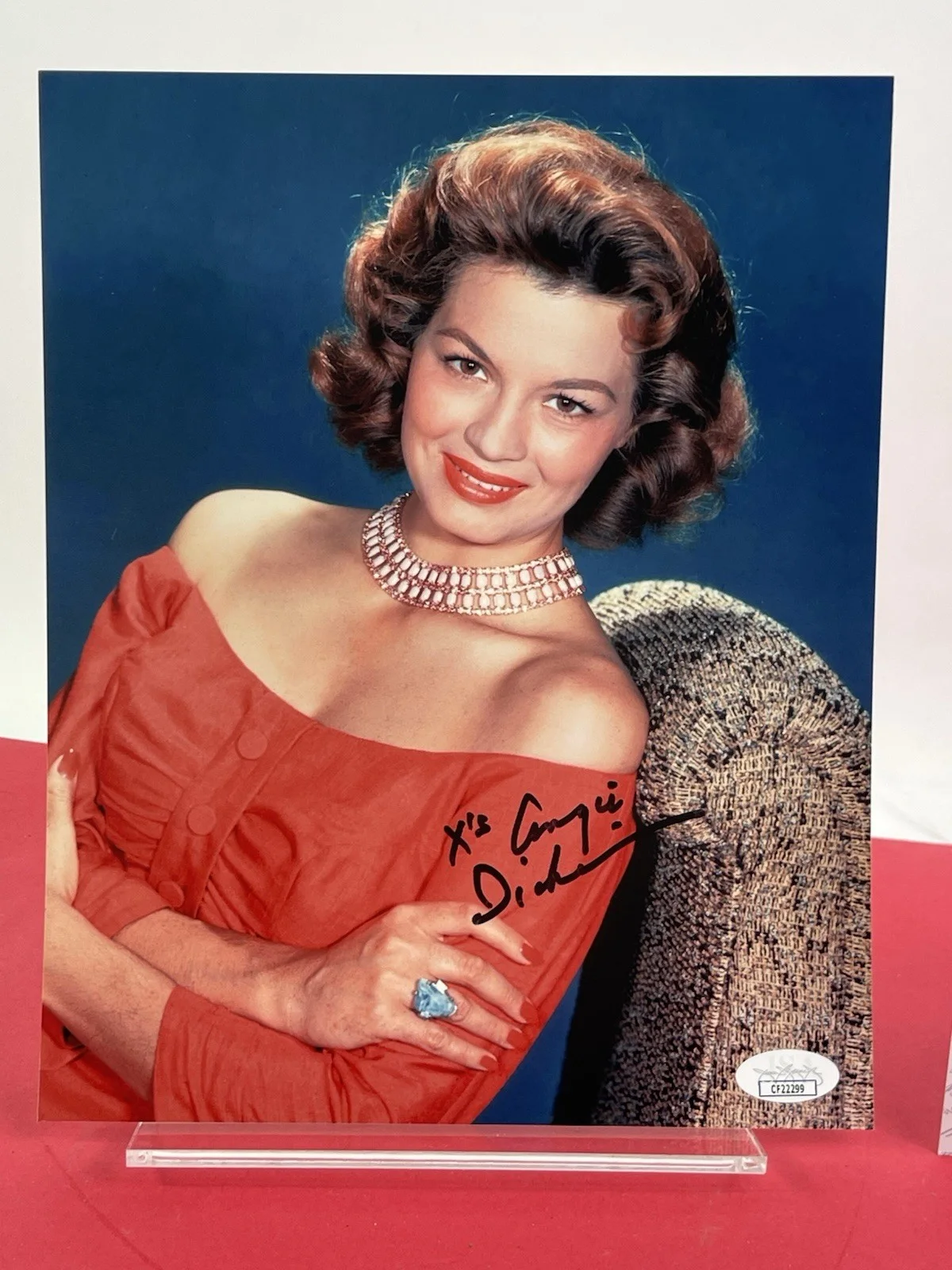 Angie Dickinson hand signed 8x10 photograph JSA Certified,Superb early image #2, изображение 3