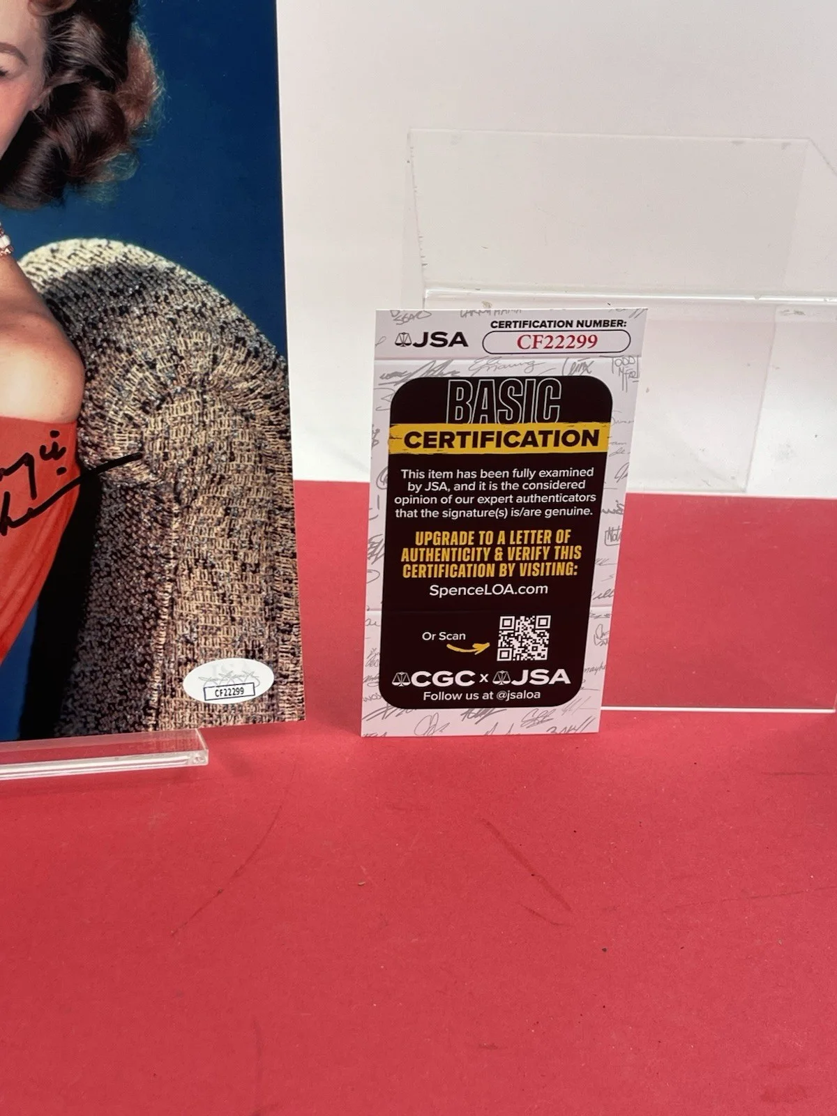 Angie Dickinson hand signed 8x10 photograph JSA Certified,Superb early image #2, изображение 5