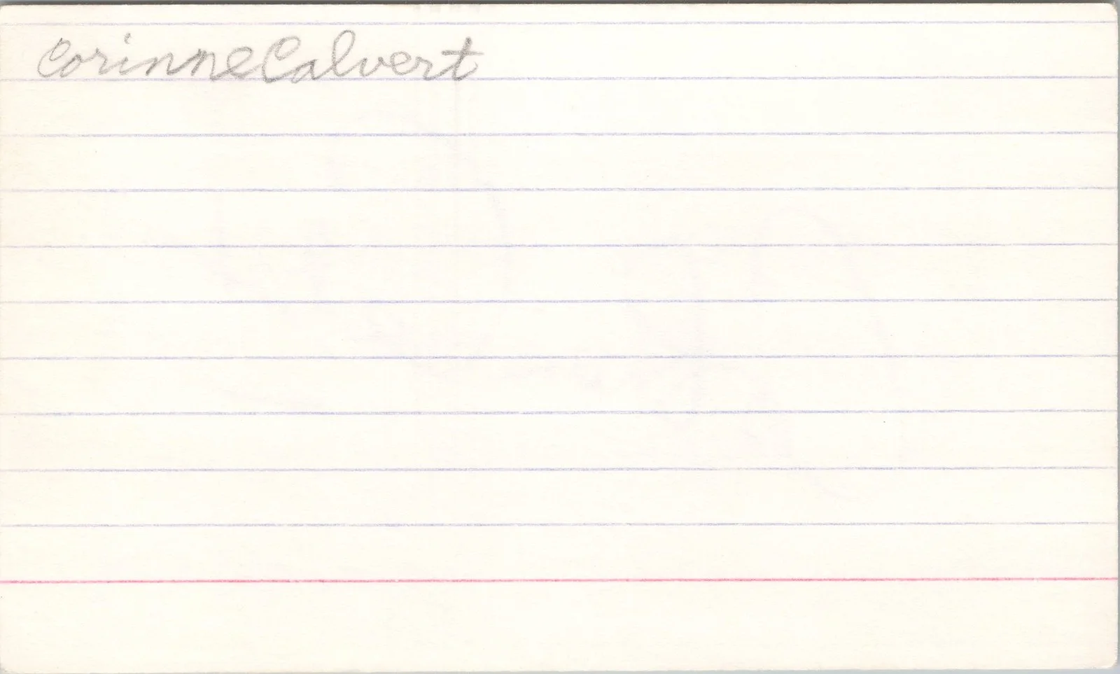 Corinne Calvet — Corinne Calvet Signed 3x5 Index Card Last Chance Castle Autographed, image 2
