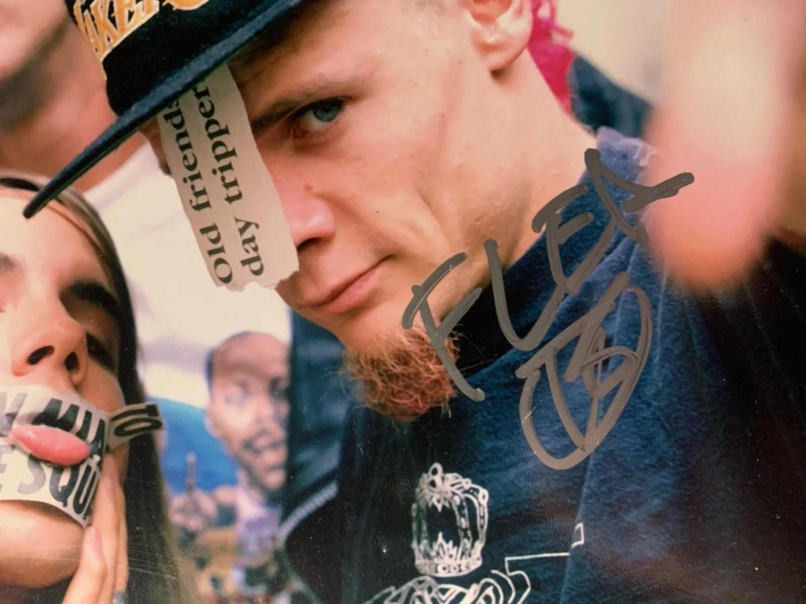 chad smith & Flea Red Hot Chili Peppers signed 11x14 Photo Pic JSA COA, image 2