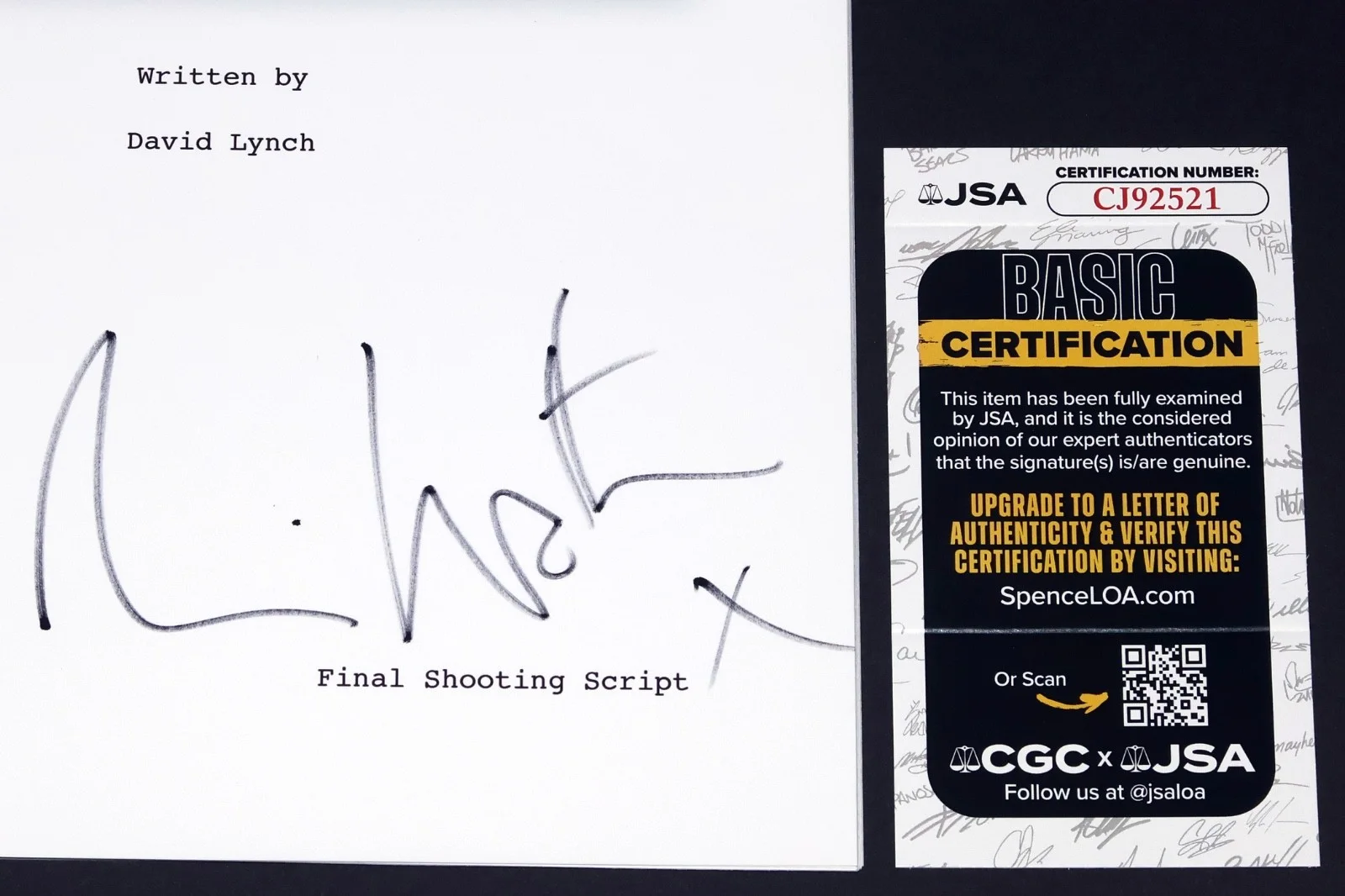 Naomi Watts — NAOMI WATTS Signed MULHOLLAND DRIVE Full Movie SCRIPT autograph + JSA COA, image 2