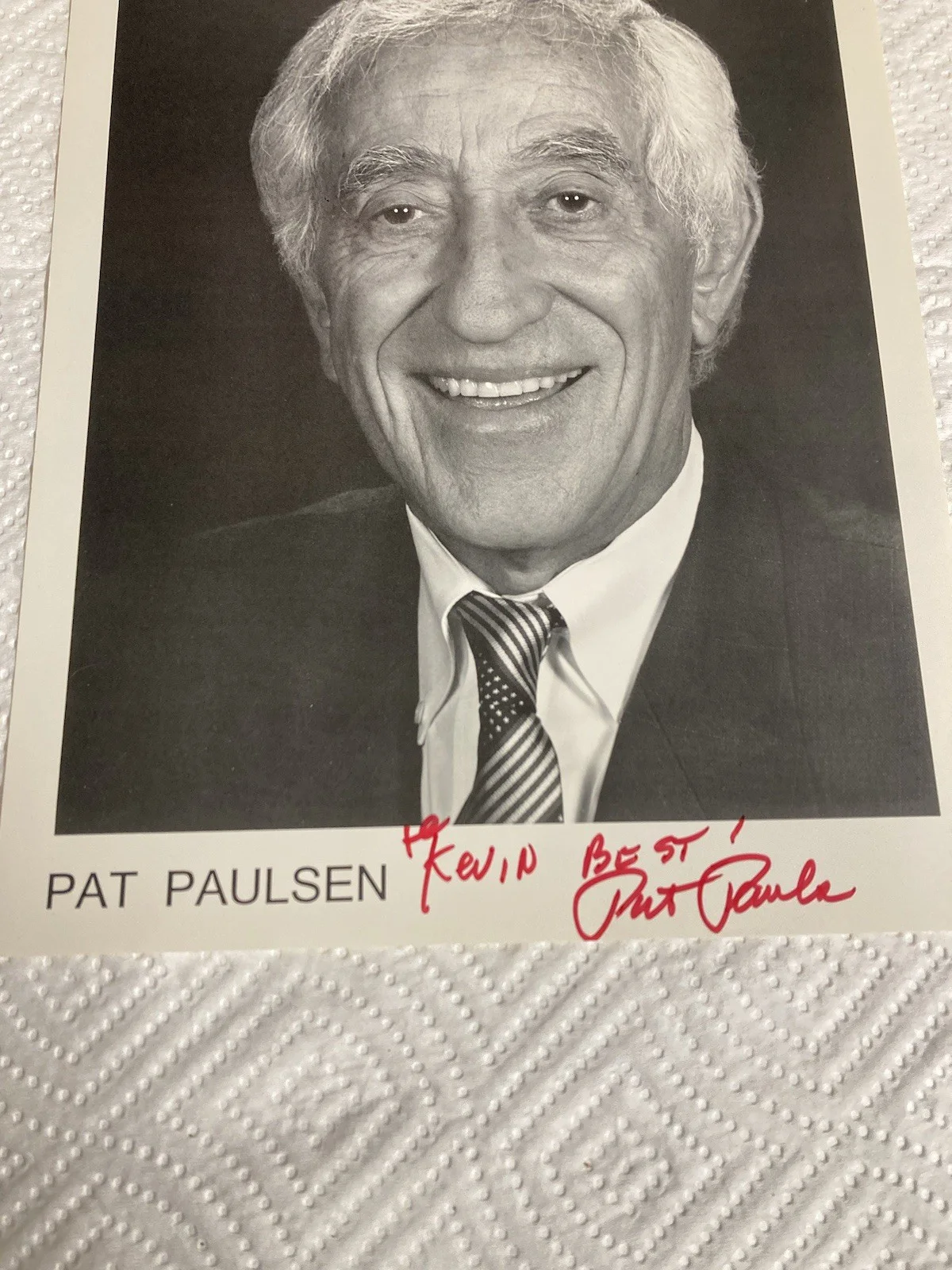 pat paulsen — Pat Paulsen Autographed Picture 8x10 Signed In Red, изображение 2
