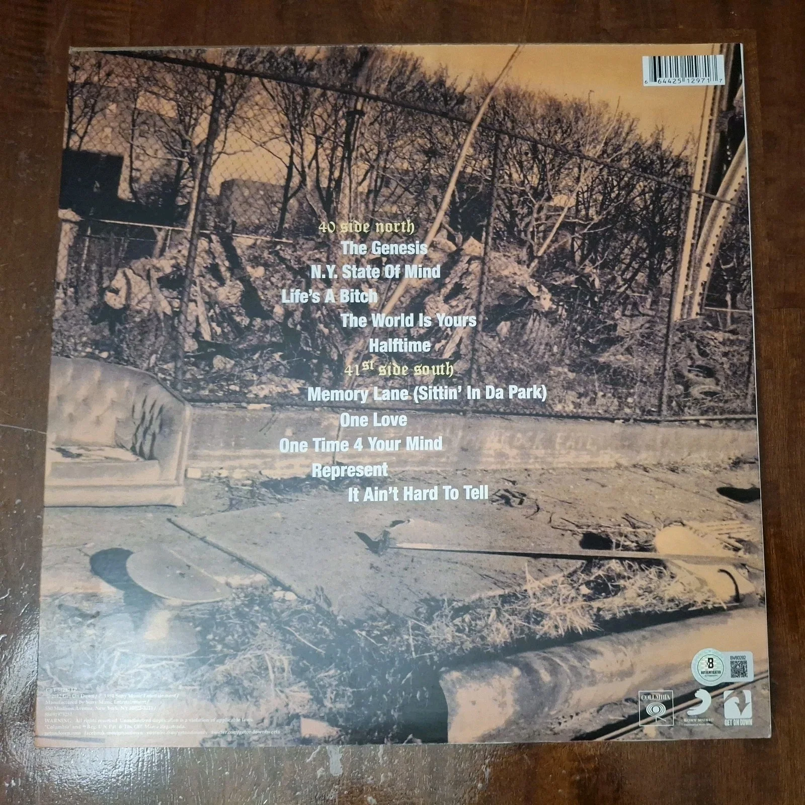 NAS Signed Autographed Illmatic Vinyl LP RAP LEGEND BECKETT BAS COA #BV80292, image 3