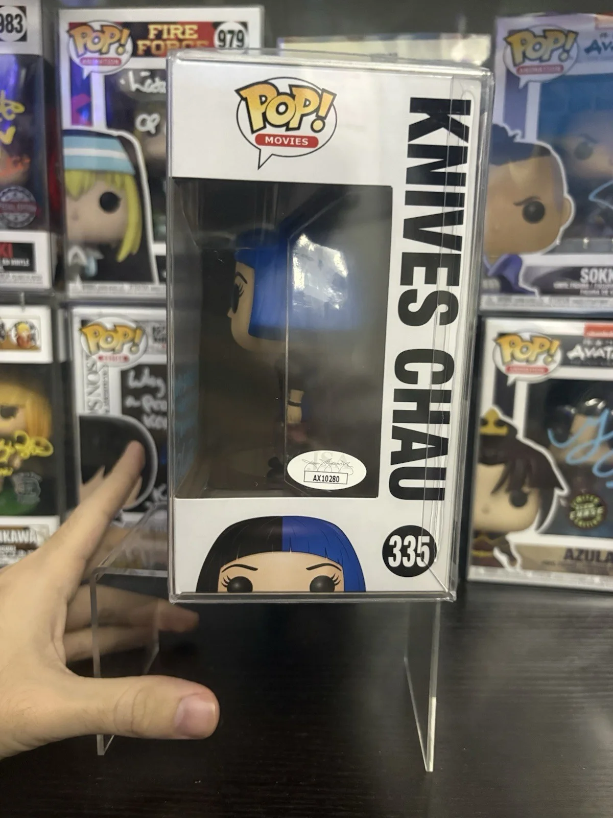ELLEN WONG — Scott Pilgrim Vs The World Knives Chau Funko Pop 335 Signed By Ellen Wong JSA, image 2