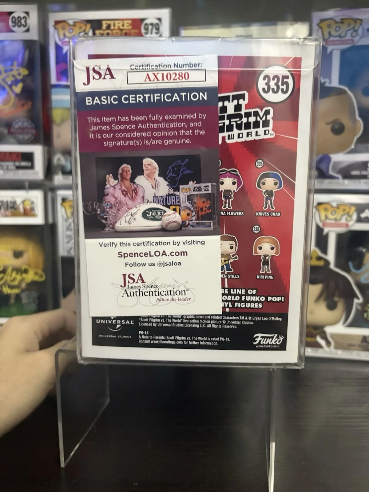 ELLEN WONG — Scott Pilgrim Vs The World Knives Chau Funko Pop 335 Signed By Ellen Wong JSA, image 3