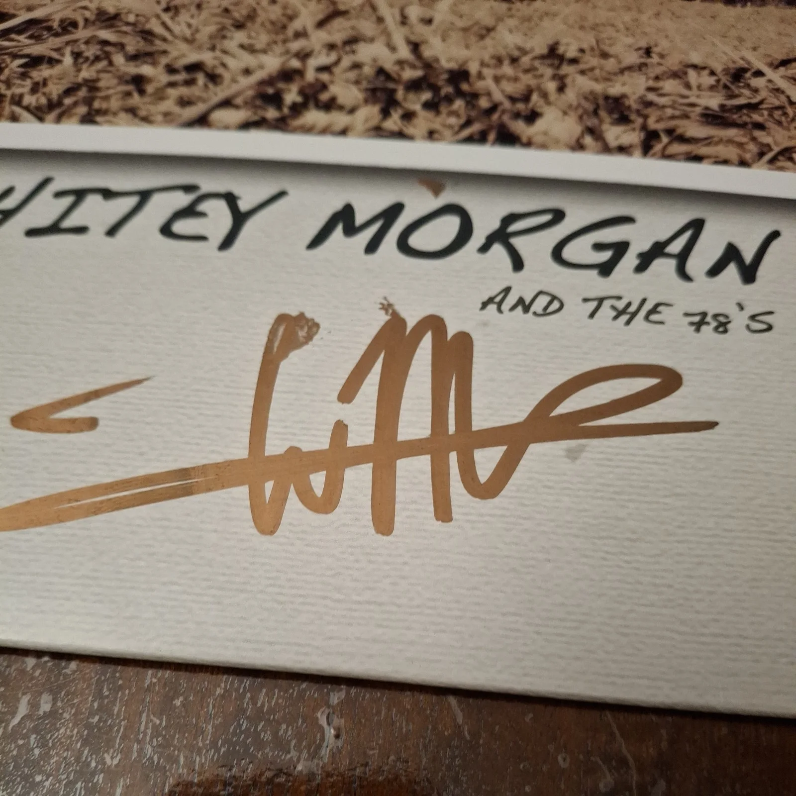 Whitey Morgan and The 78's Signed Autographed Vinyl Beckett Bas COA #BV80288, image 2